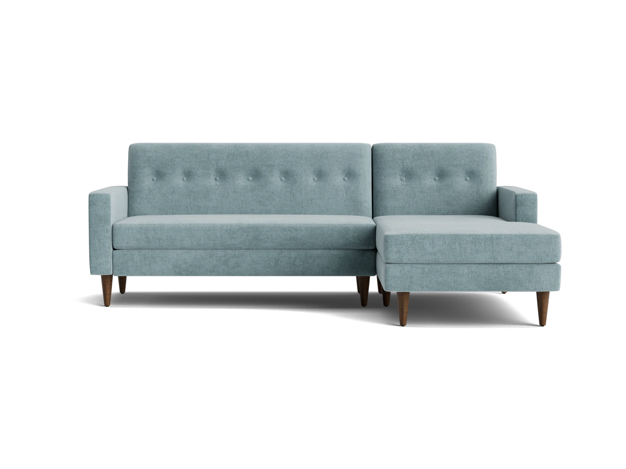 korver apartment sectional plush mist