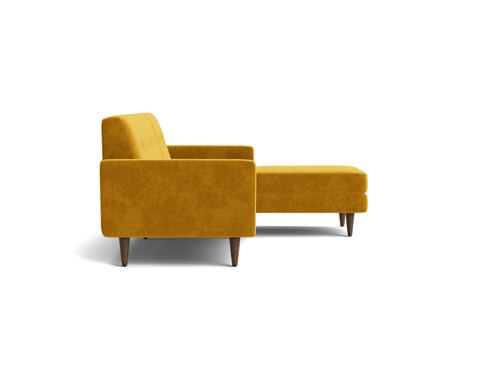 korver apartment sectional harper amber gold