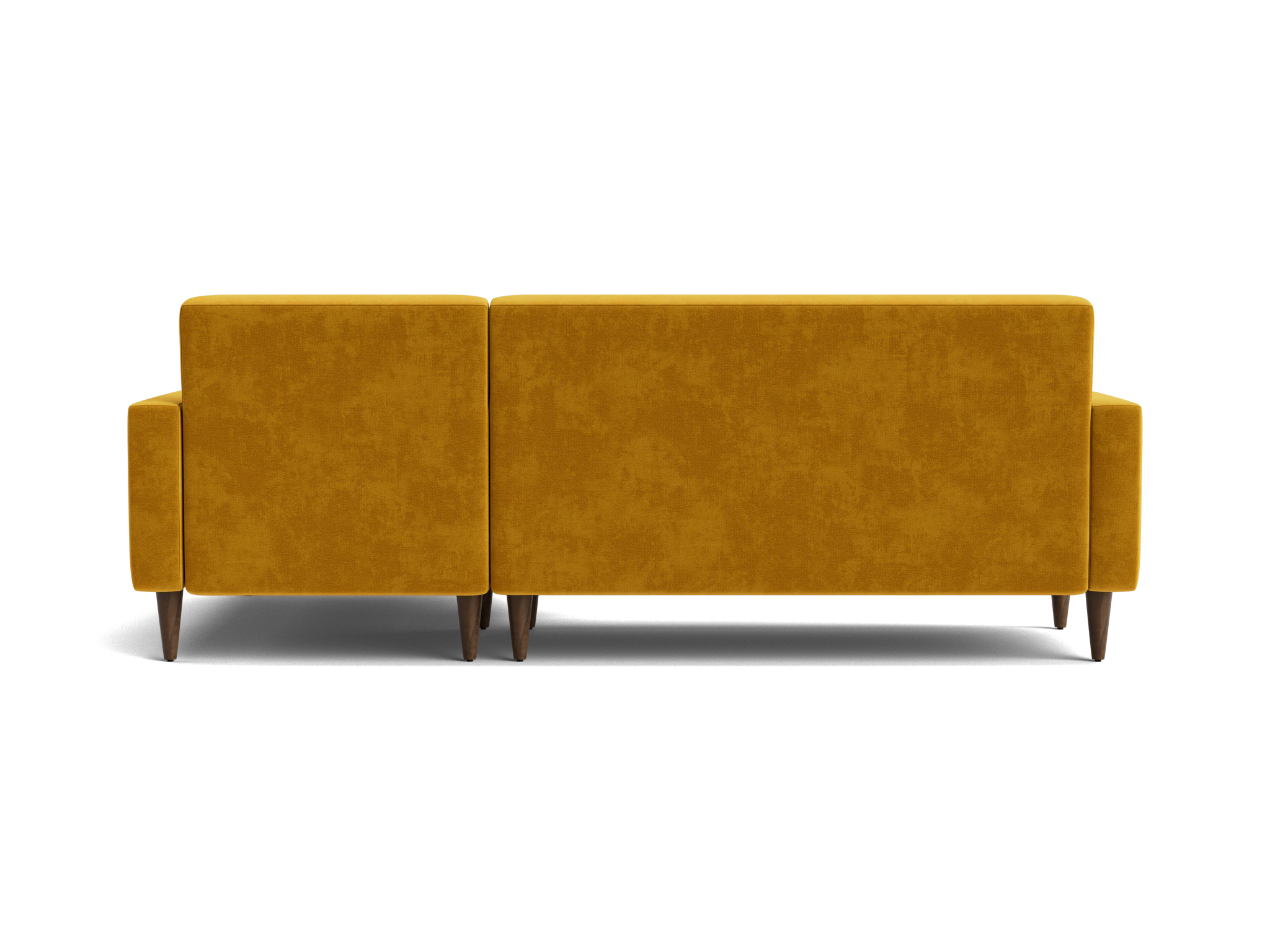 korver apartment sectional harper amber gold