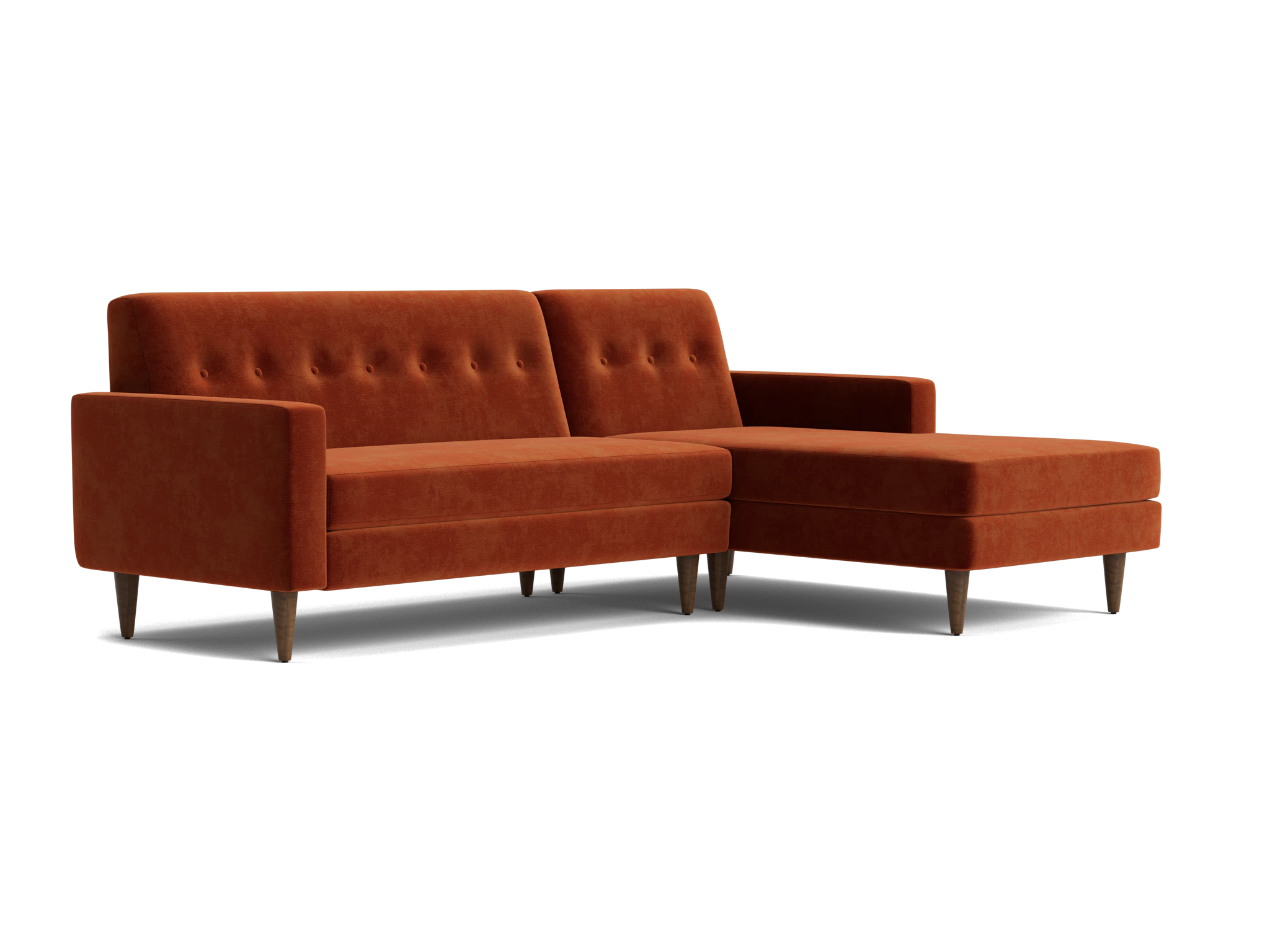 korver apartment sectional harper cinnamon
