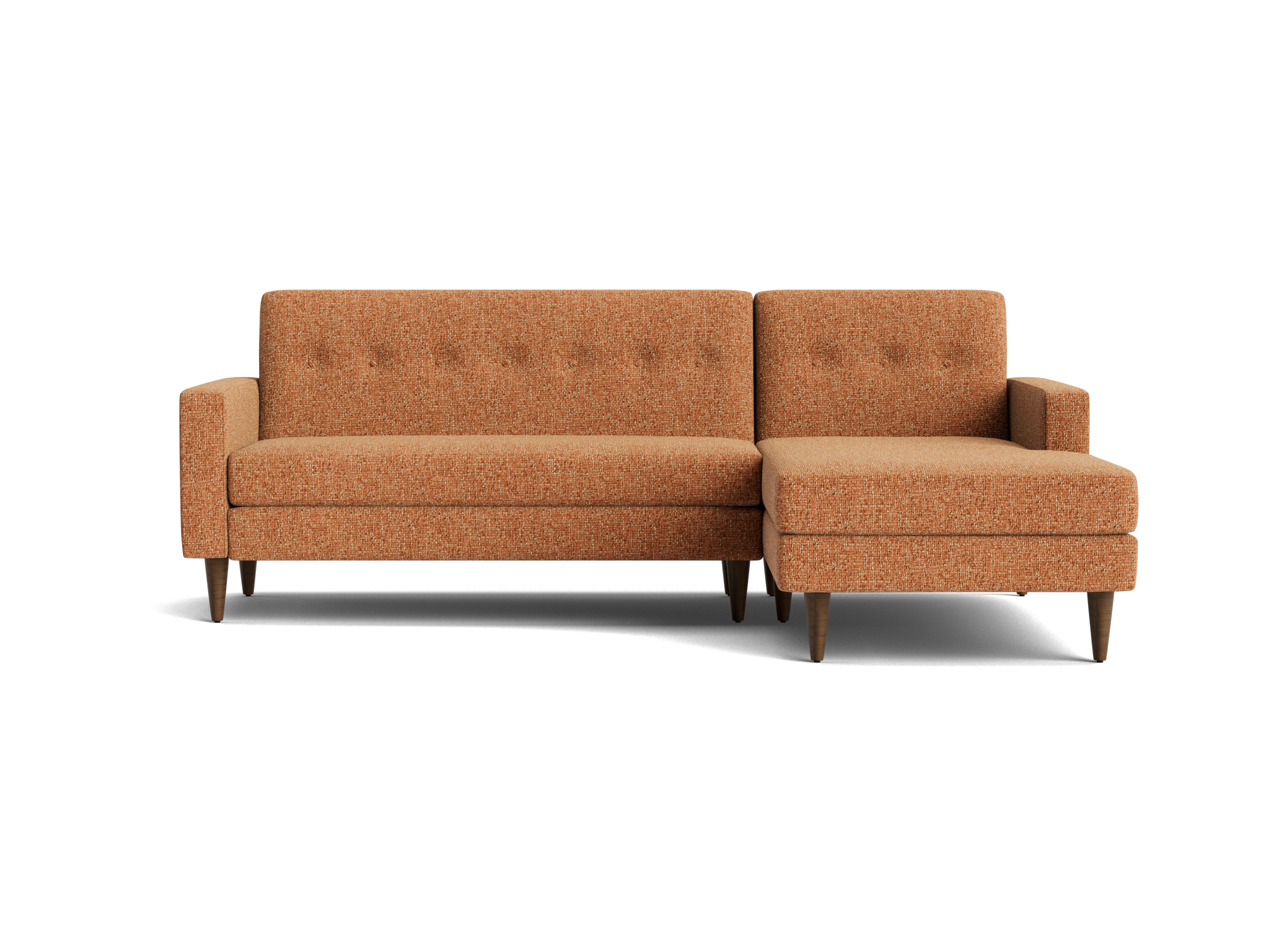 korver apartment sectional bungalow pantone glazed ginger