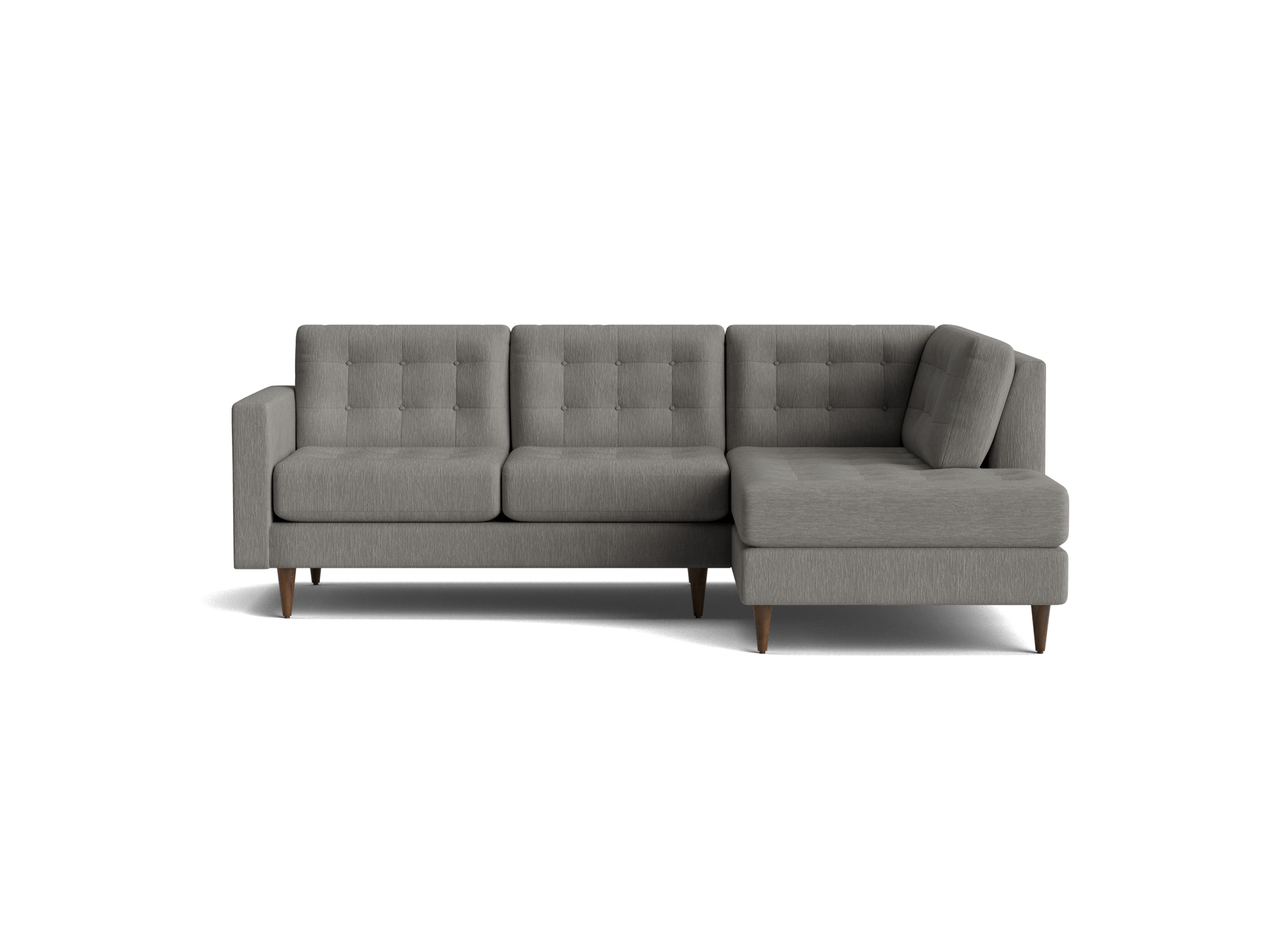 eliot apartment sectional with bumper bentley pewter