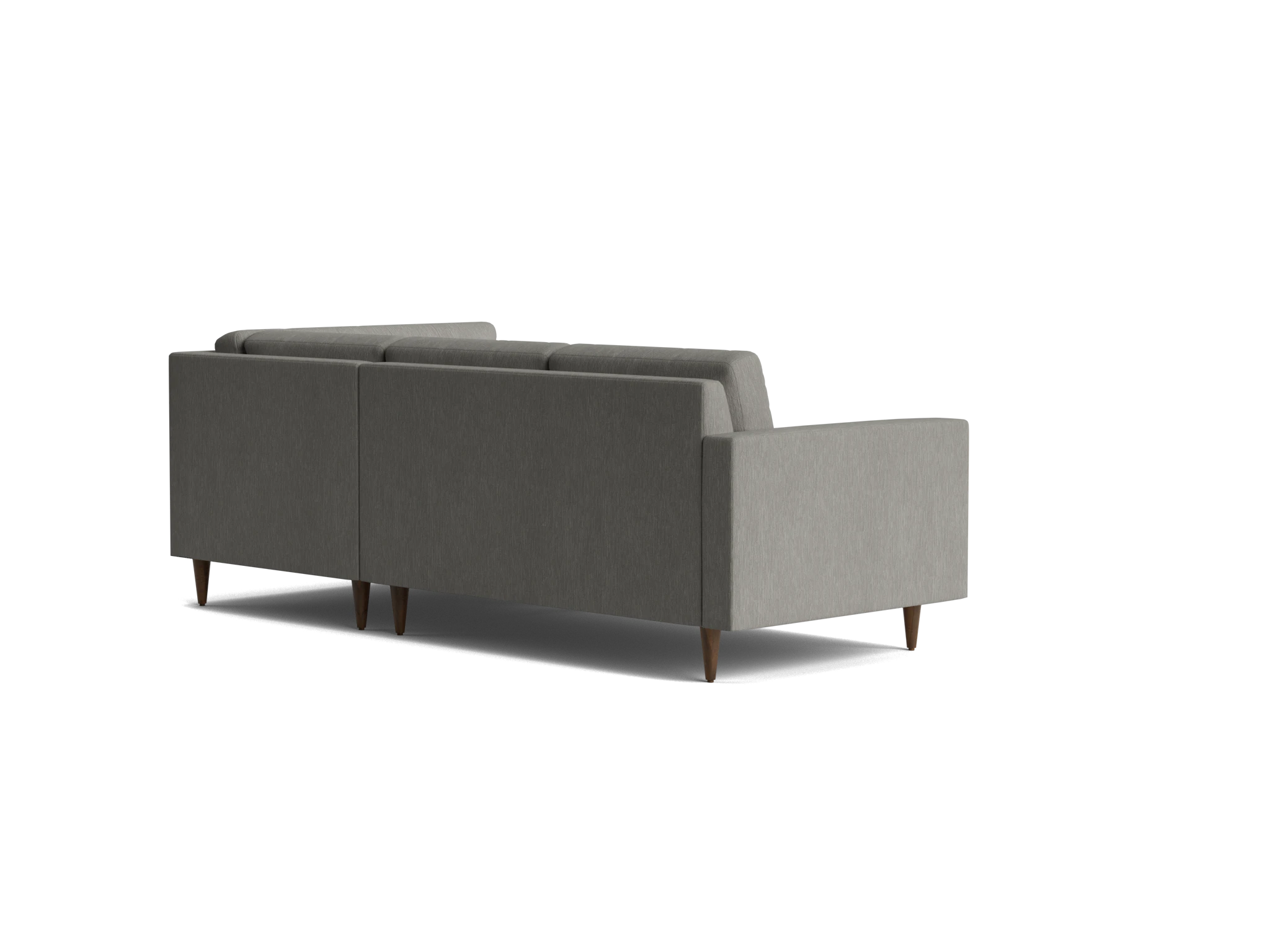 eliot apartment sectional with bumper bentley pewter