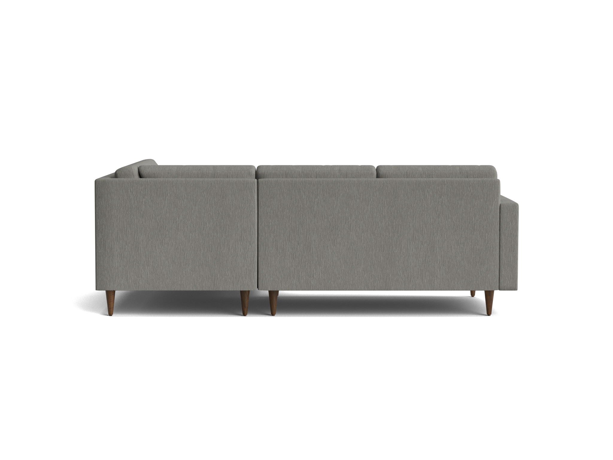 eliot apartment sectional with bumper bentley pewter