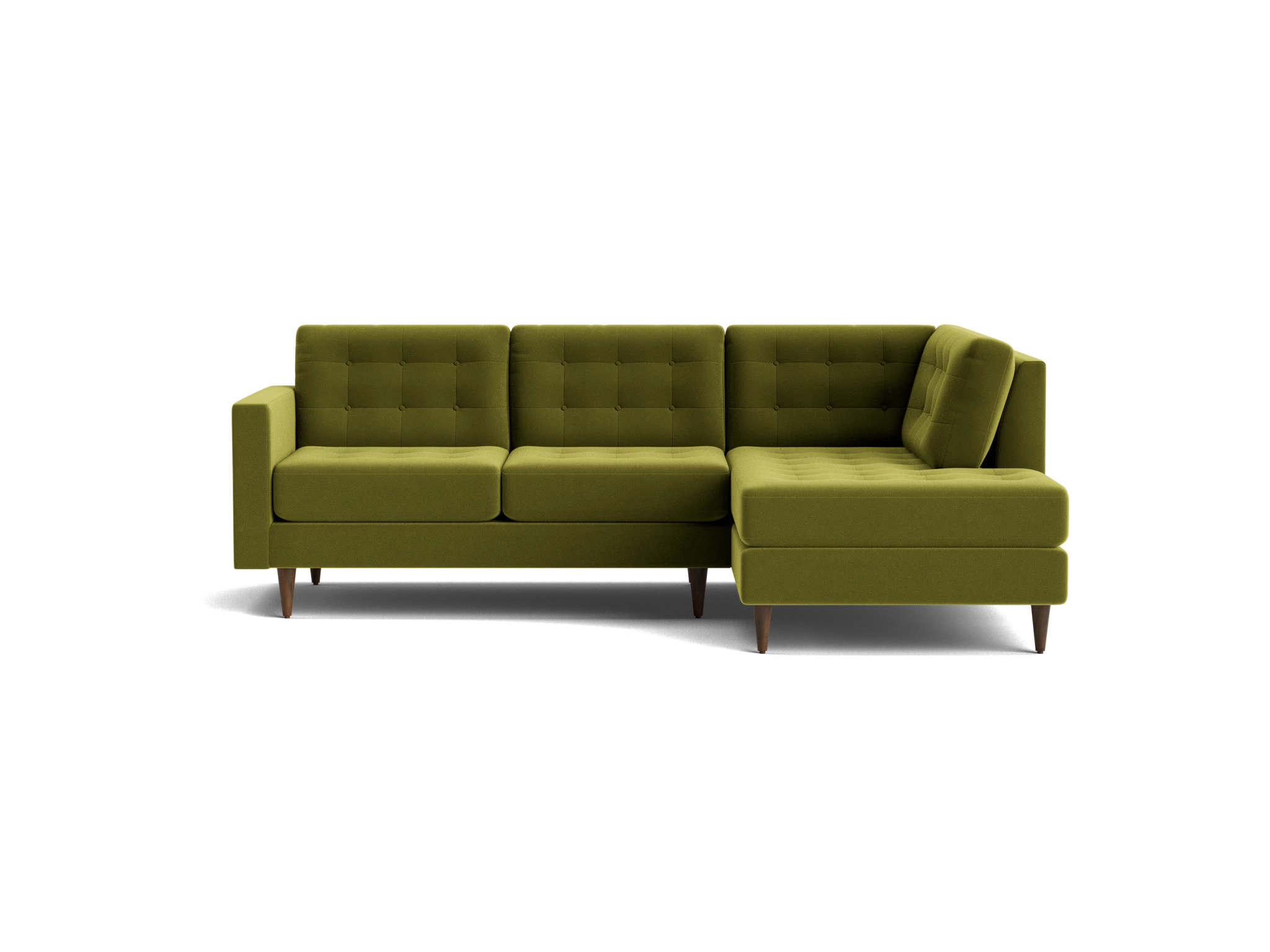 eliot apartment sectional with bumper royale apple