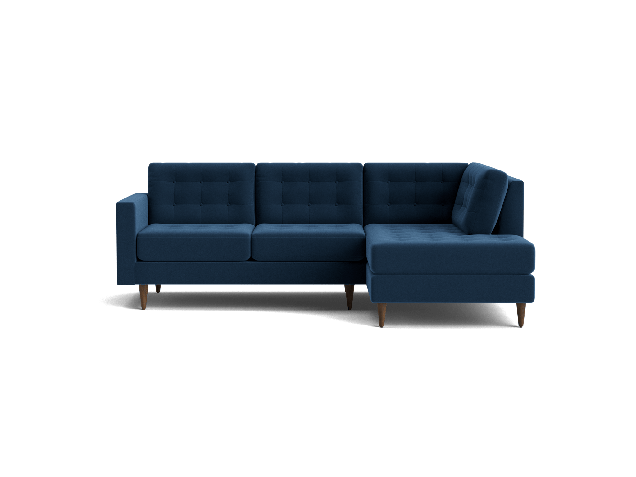 eliot apartment sectional with bumper royale cobalt