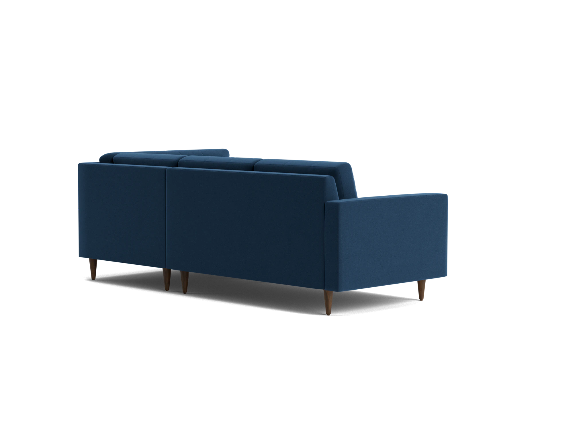 eliot apartment sectional with bumper royale cobalt