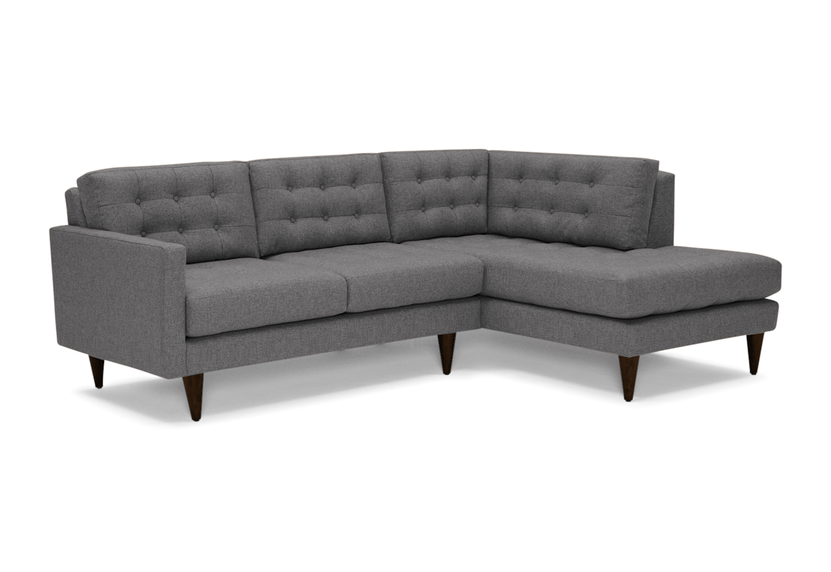 eliot apartment sectional with bumper royale ash