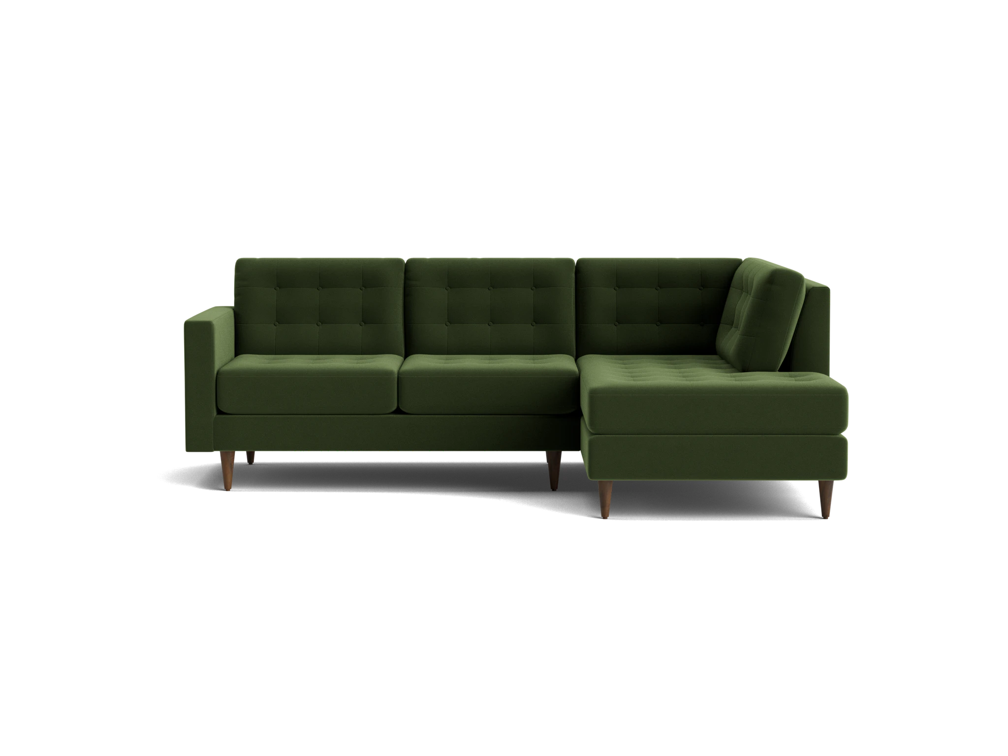 eliot apartment sectional with bumper royale forest