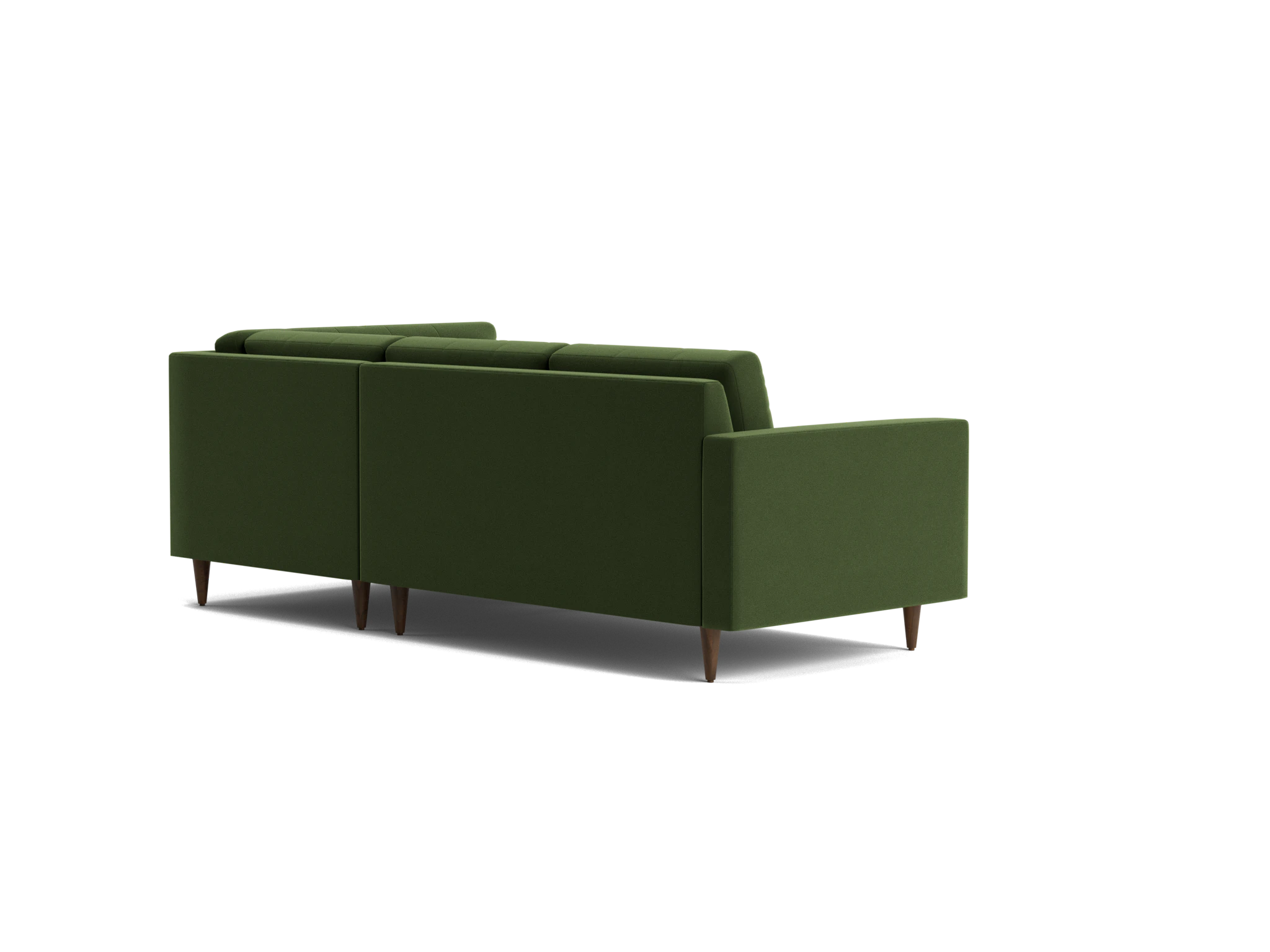 eliot apartment sectional with bumper royale forest