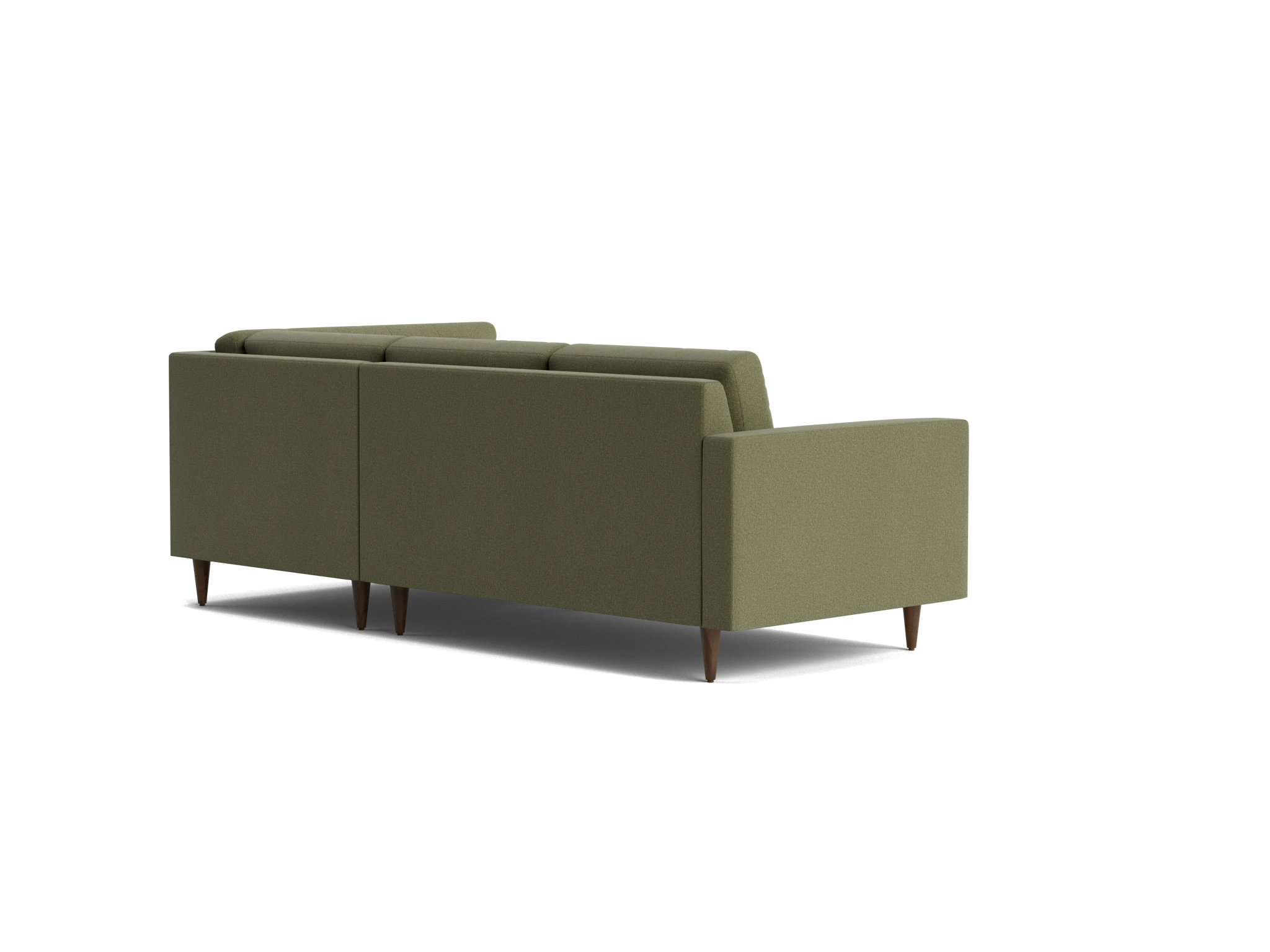 eliot apartment sectional with bumper faithful olive