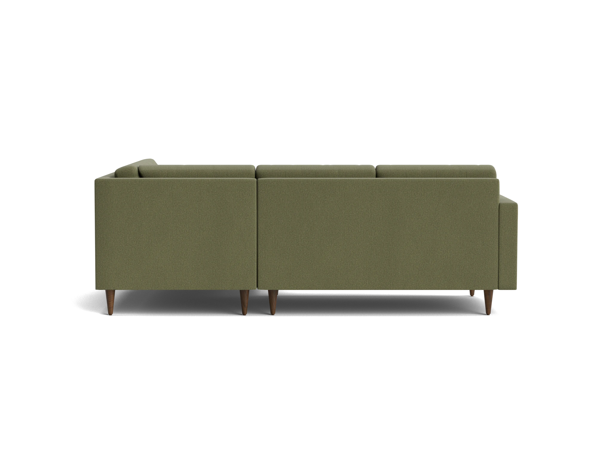 eliot apartment sectional with bumper faithful olive