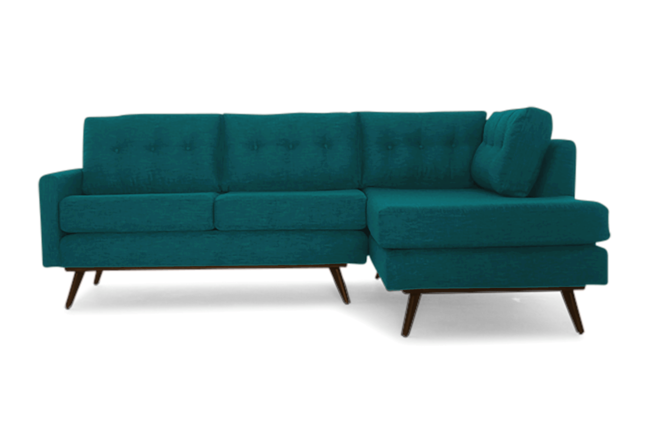 hopson apartment sectional with bumper key largo zenith teal