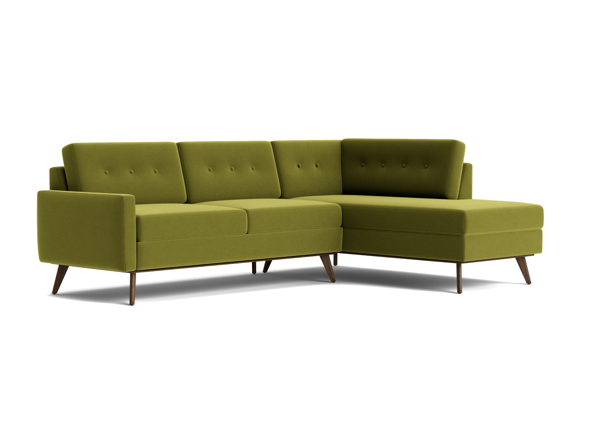 hopson apartment sectional with bumper royale apple