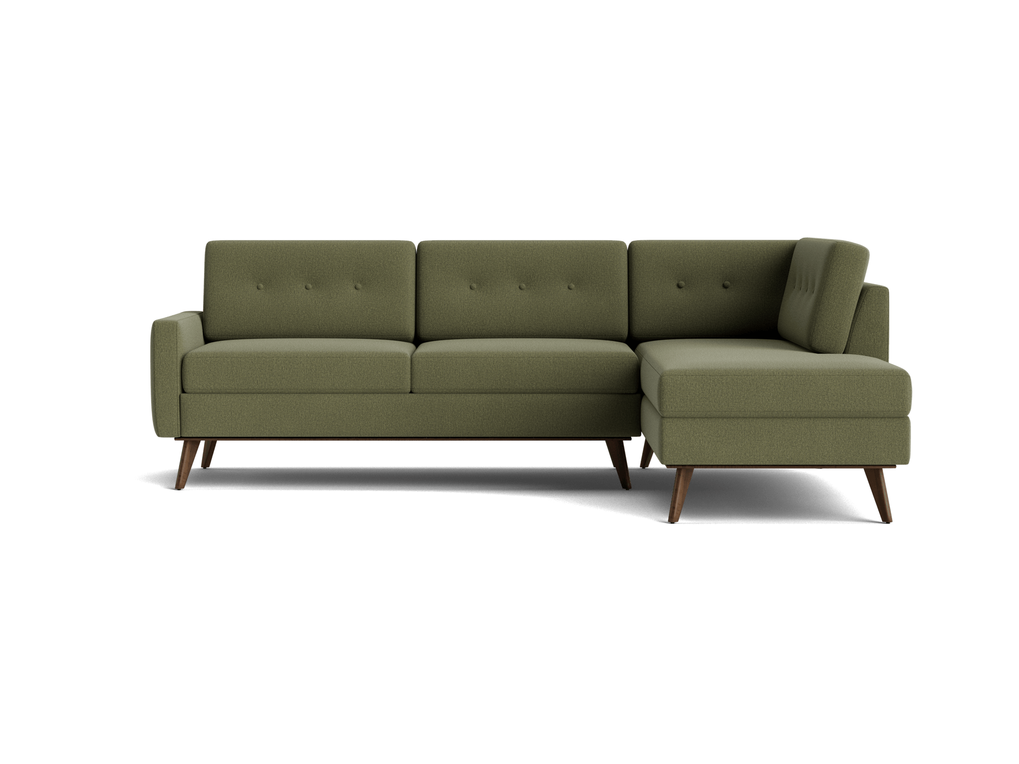 hopson apartment sectional with bumper faithful olive