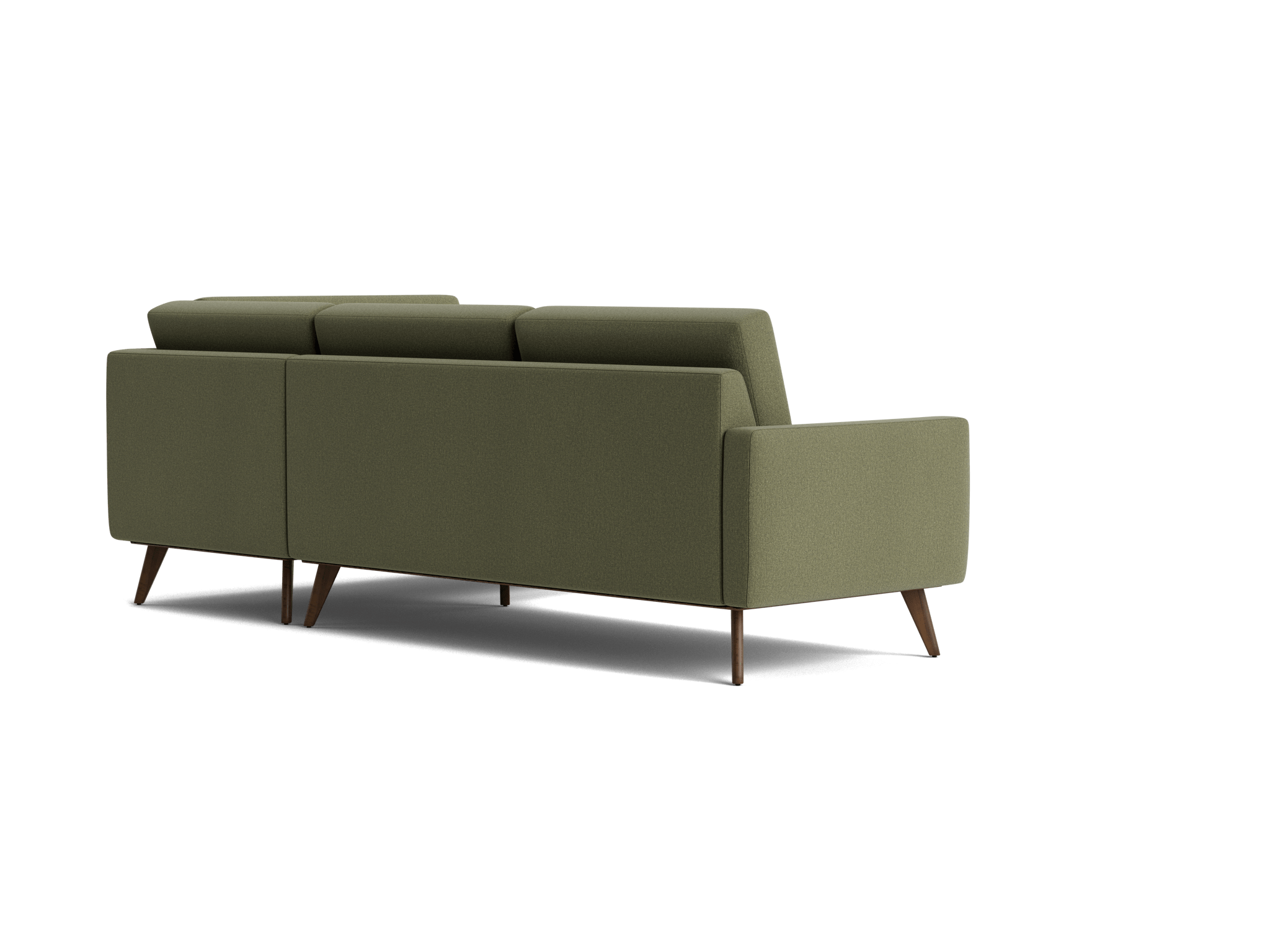 hopson apartment sectional with bumper faithful olive