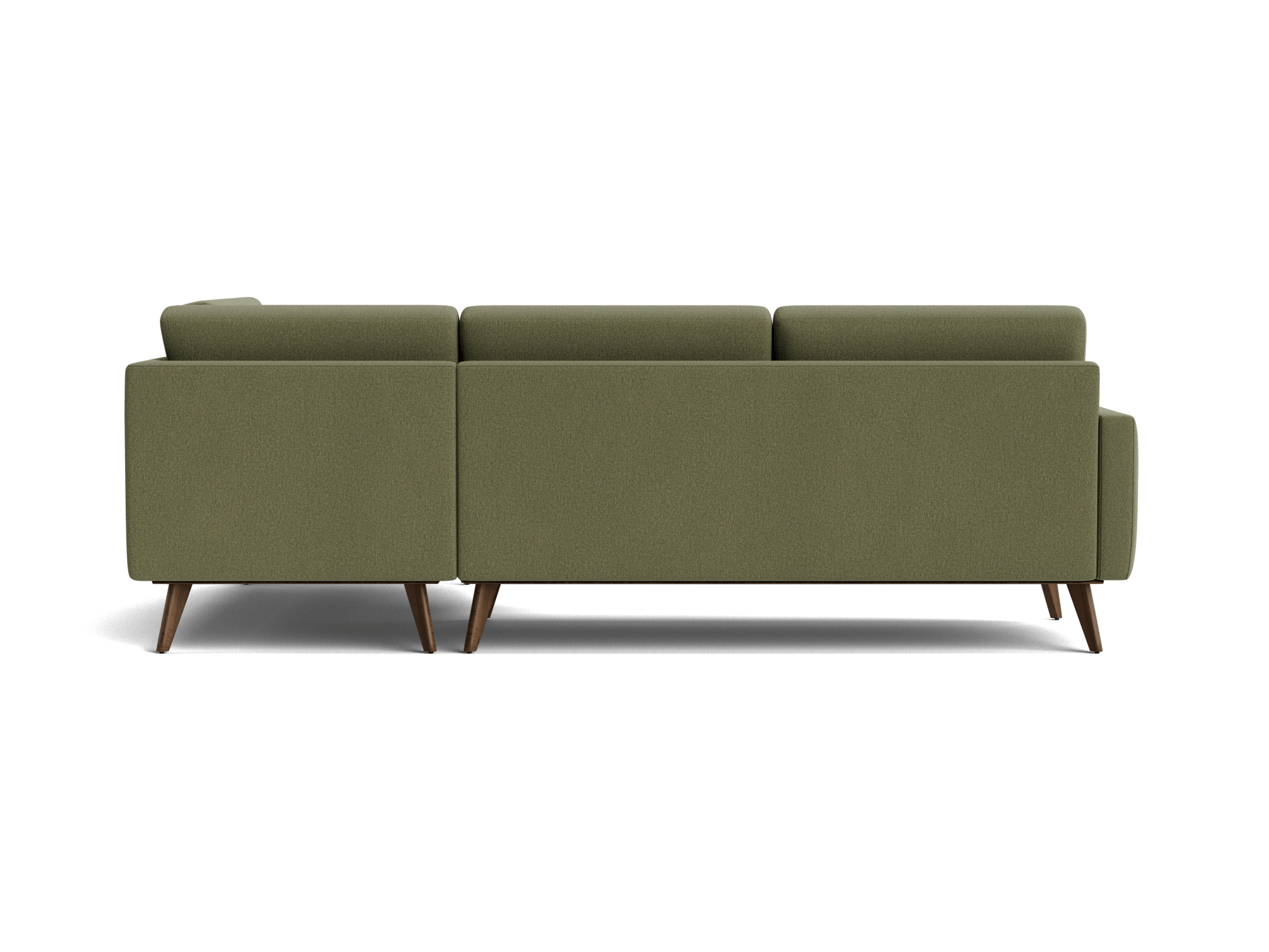 hopson apartment sectional with bumper faithful olive