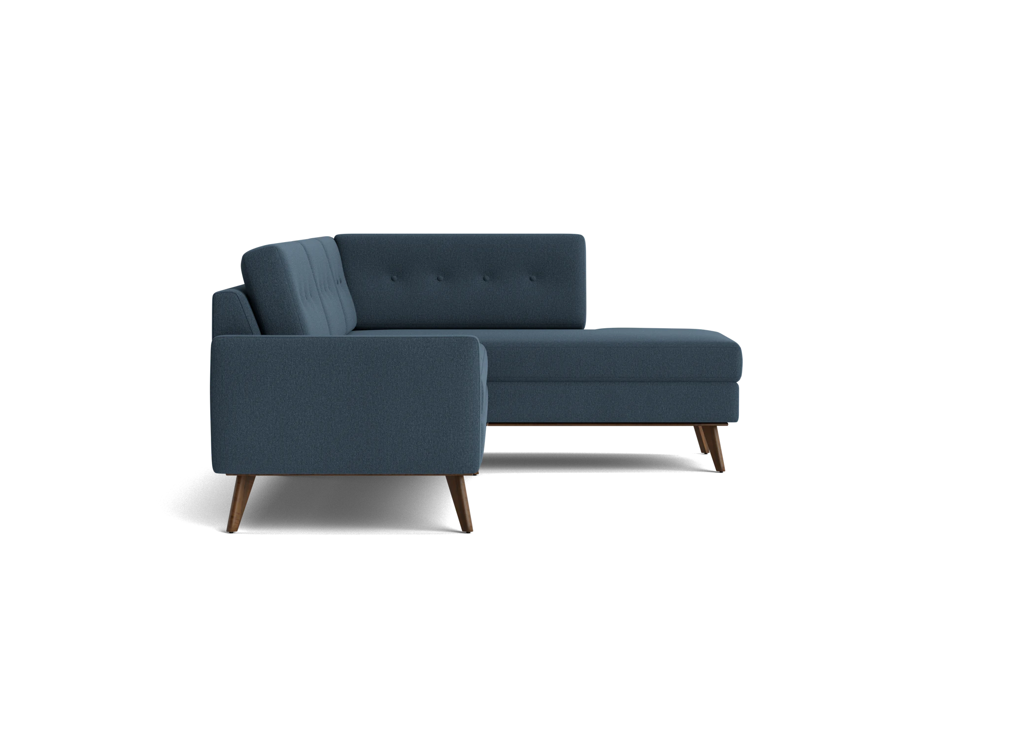 hopson apartment sectional with bumper faithful indigo