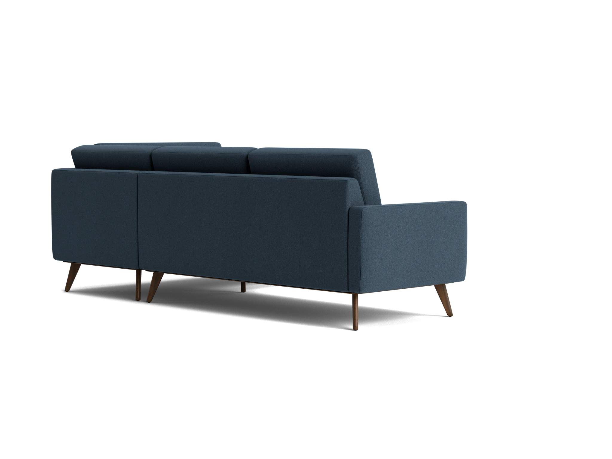 hopson apartment sectional with bumper faithful indigo