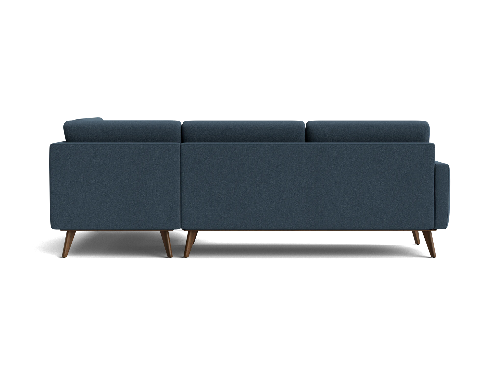 hopson apartment sectional with bumper faithful indigo