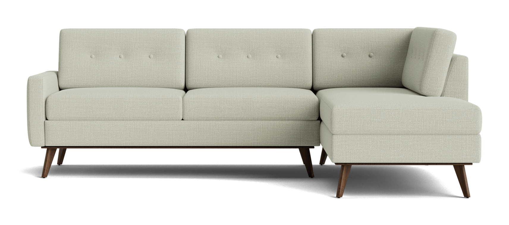 hopson apartment sectional with bumper asbury oyster