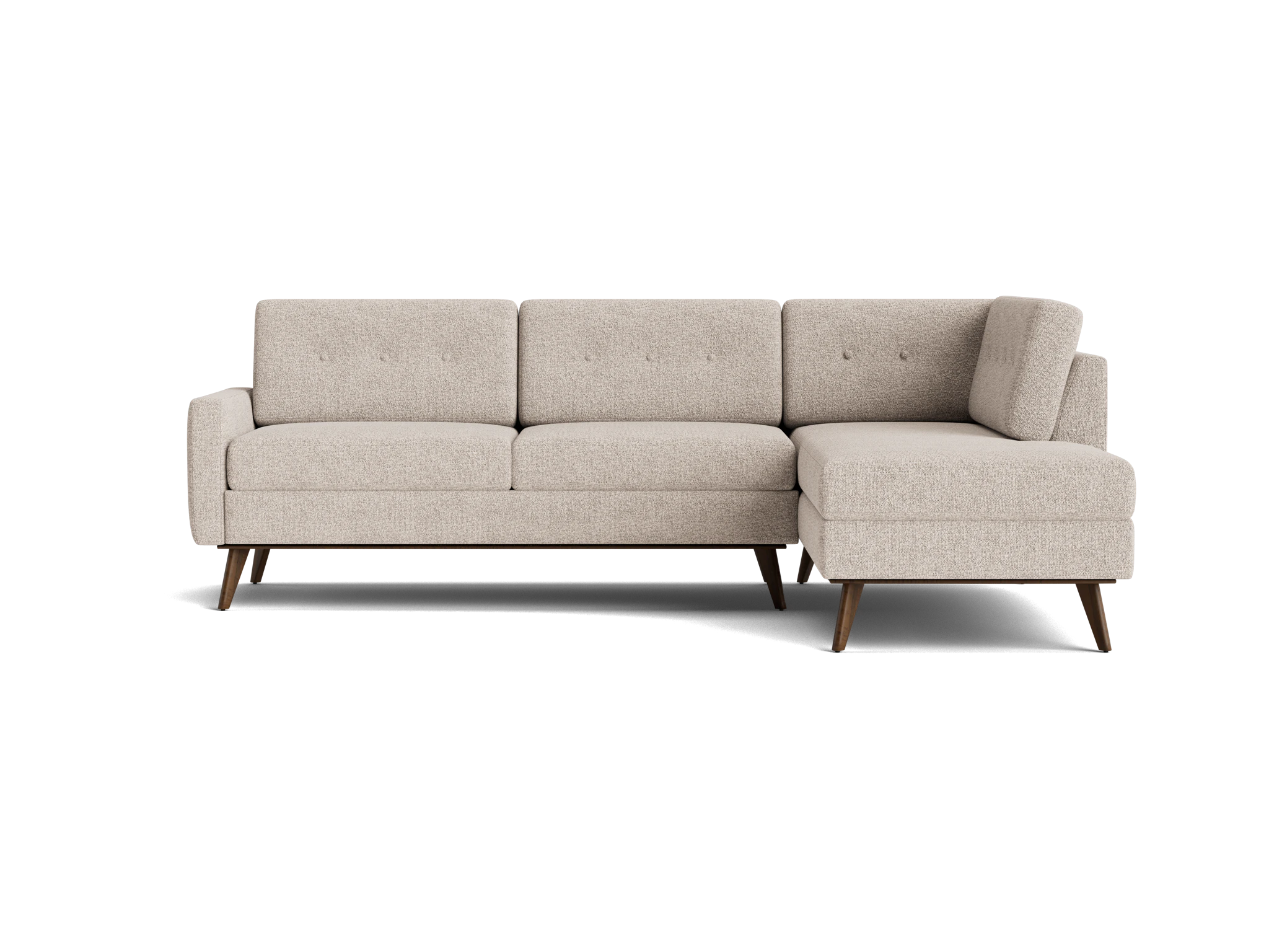 hopson apartment sectional with bumper borough cotton