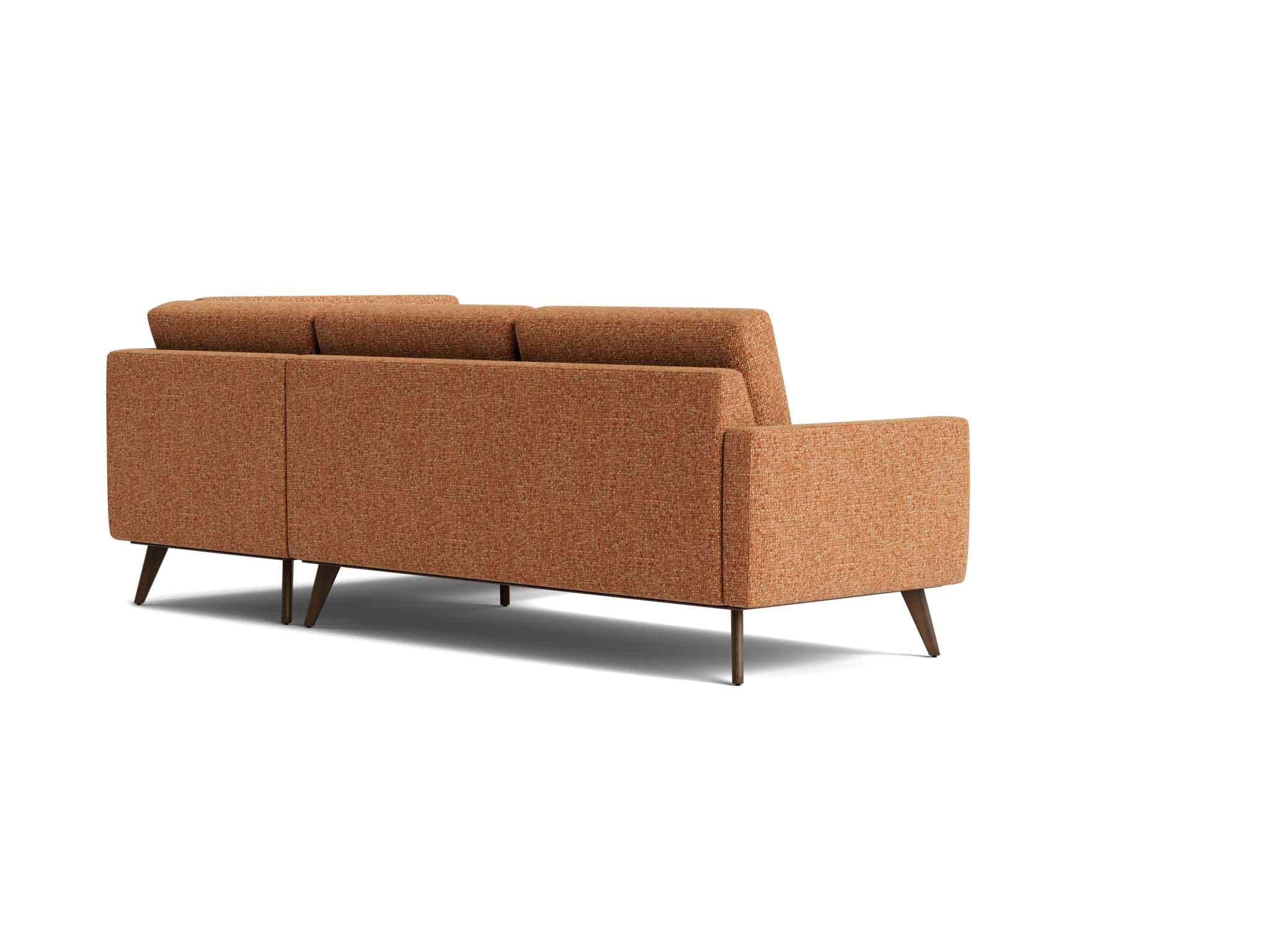 hopson apartment sectional with bumper bungalow pantone glazed ginger