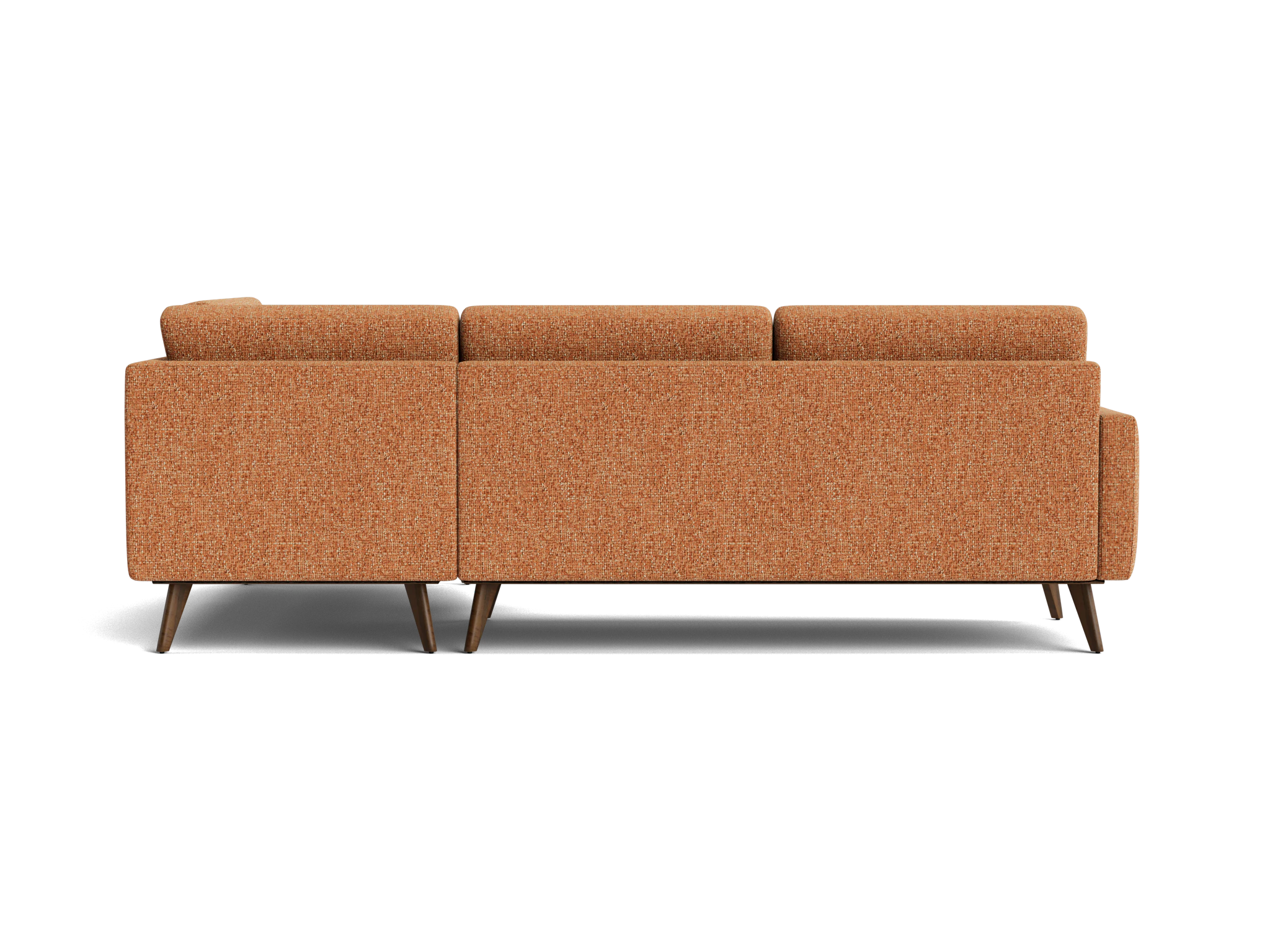 hopson apartment sectional with bumper bungalow pantone glazed ginger