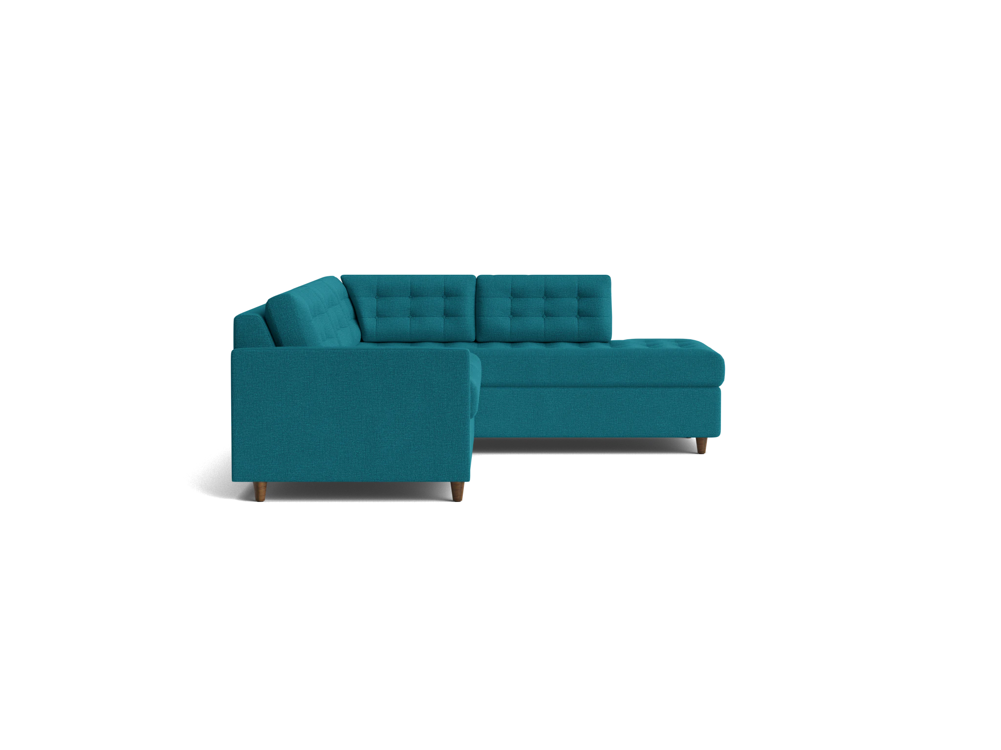eliot bumper sleeper sectional key largo zenith teal