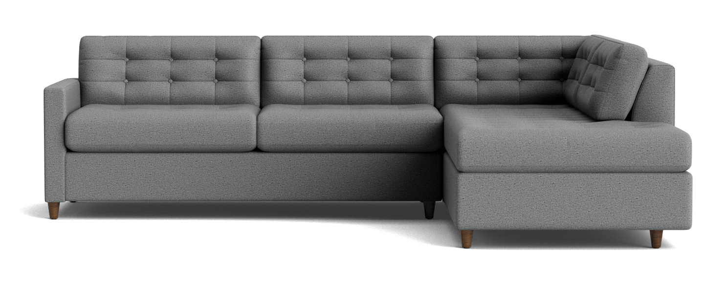 eliot bumper sleeper sectional essence ash