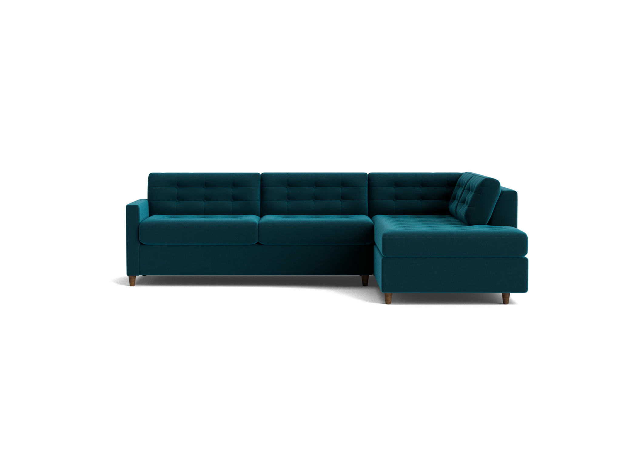 eliot bumper sleeper sectional royale peacock