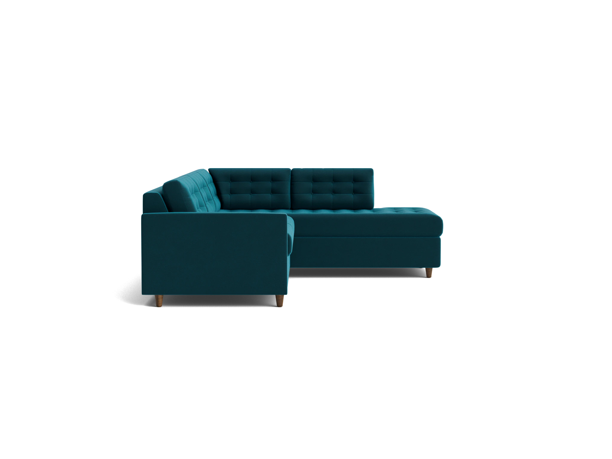 eliot bumper sleeper sectional royale peacock