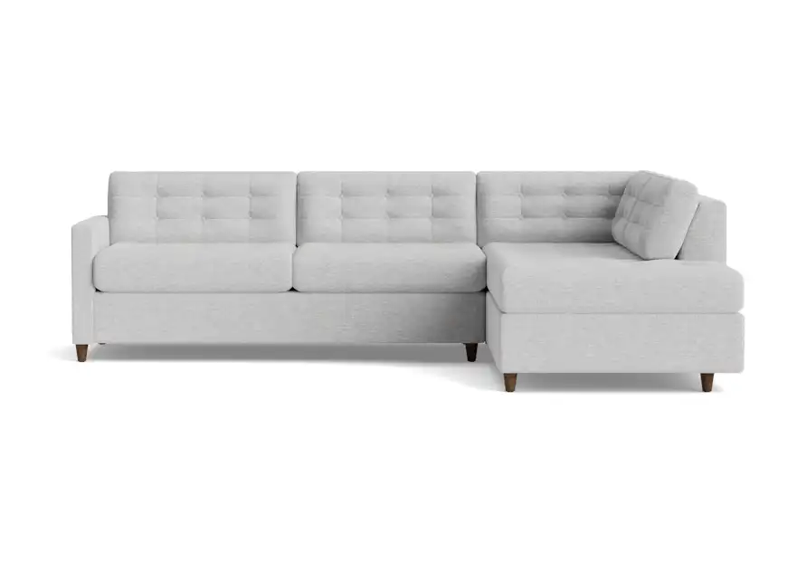 eliot bumper sleeper sectional milo dove