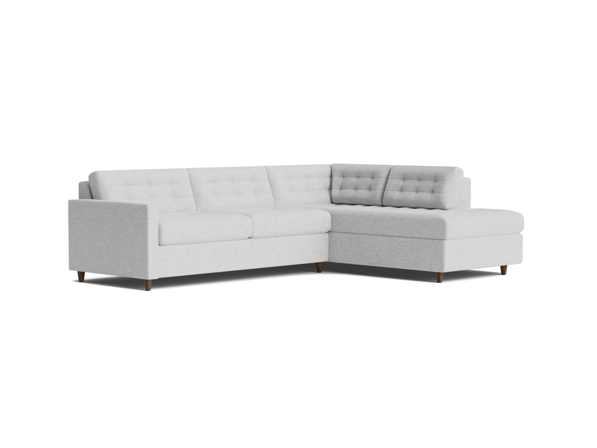 eliot bumper sleeper sectional milo dove