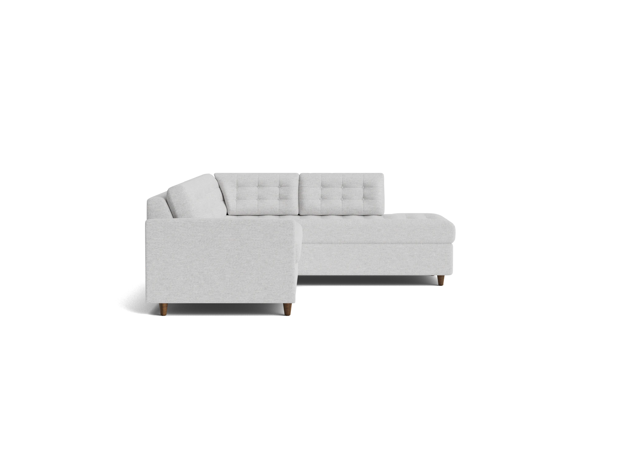 eliot bumper sleeper sectional milo dove