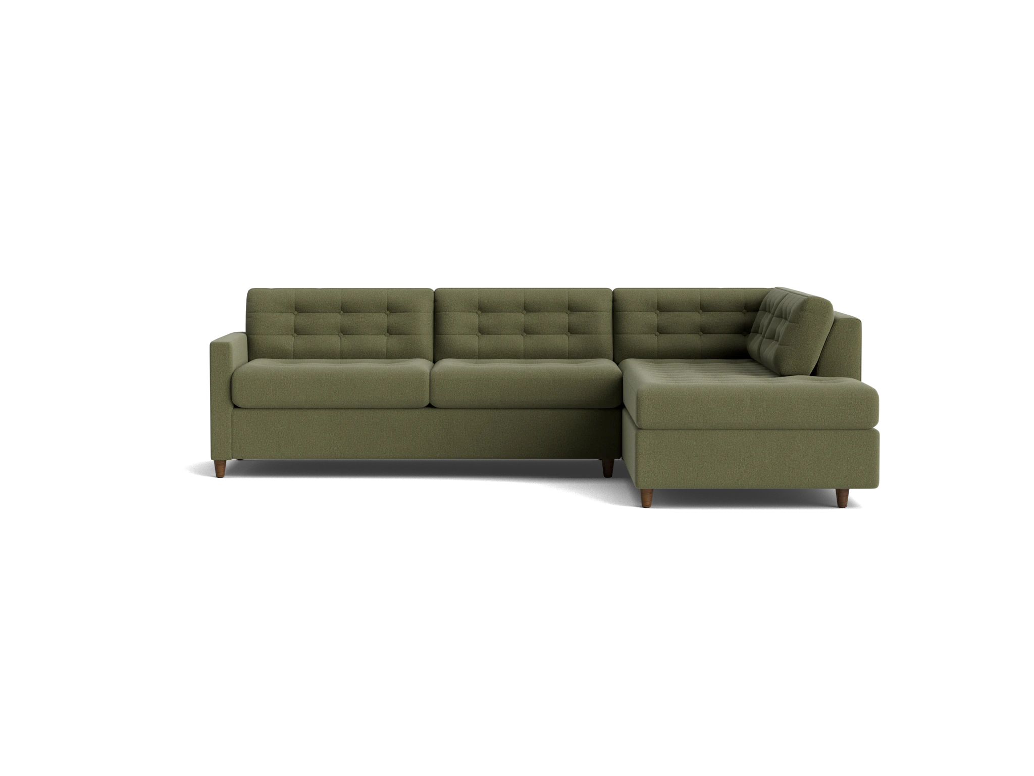 eliot bumper sleeper sectional faithful olive