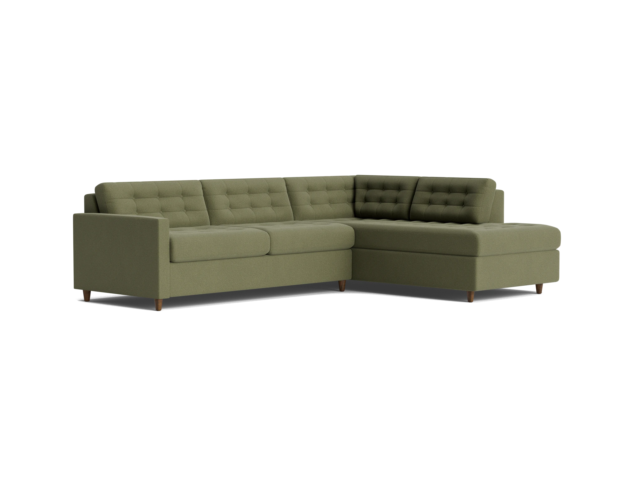 eliot bumper sleeper sectional faithful olive