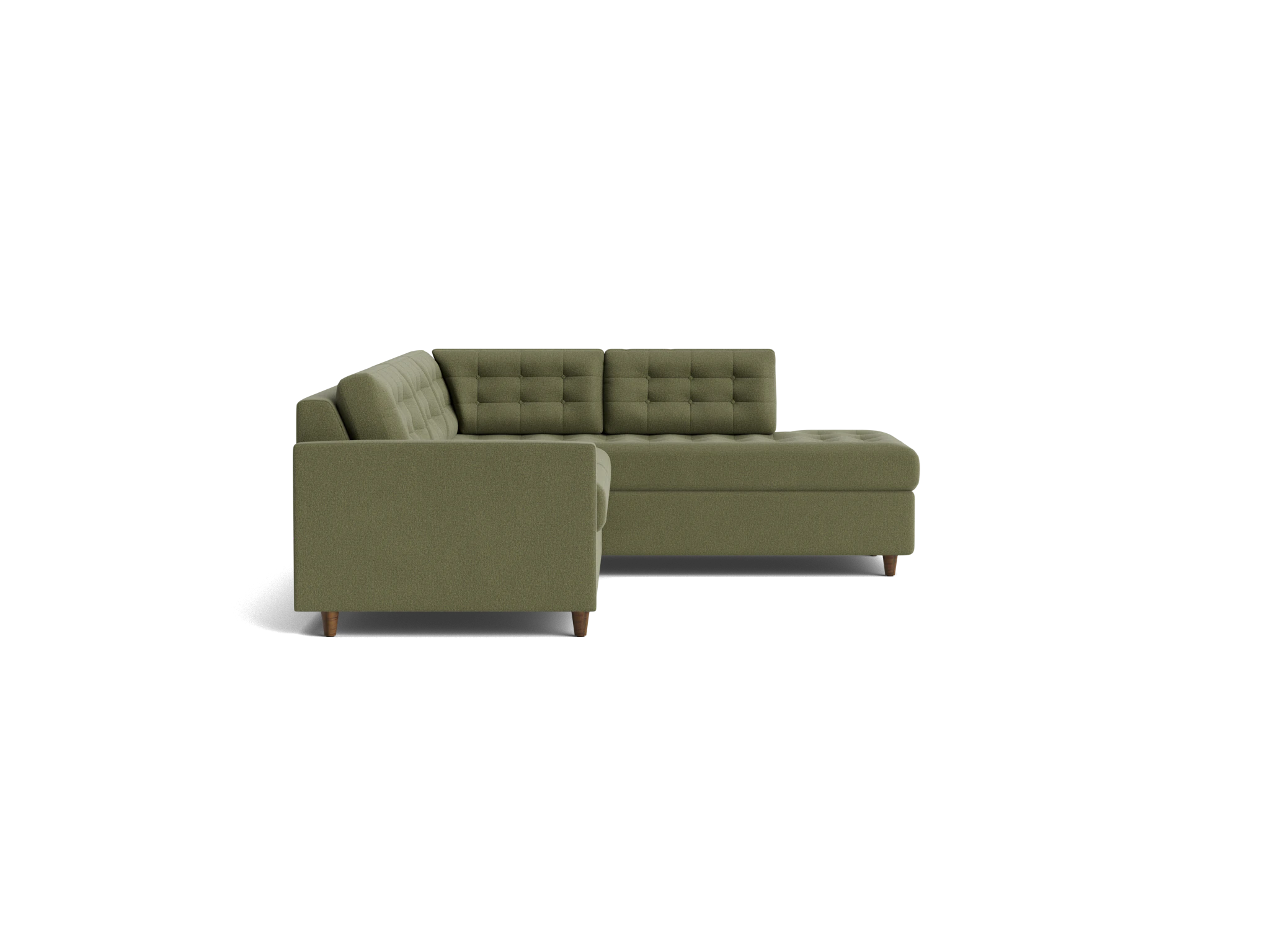 eliot bumper sleeper sectional faithful olive