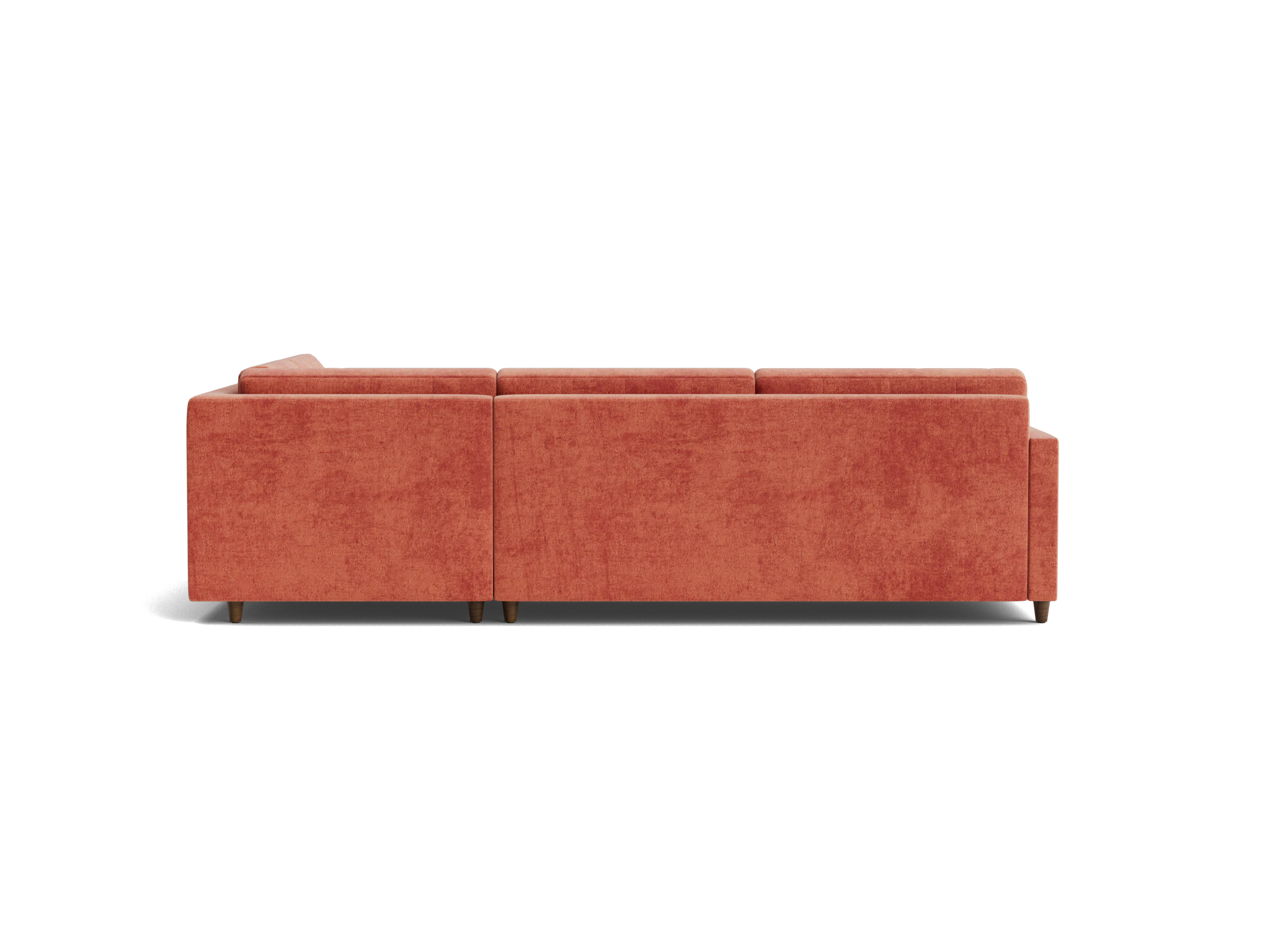eliot bumper sleeper sectional plush terra rose