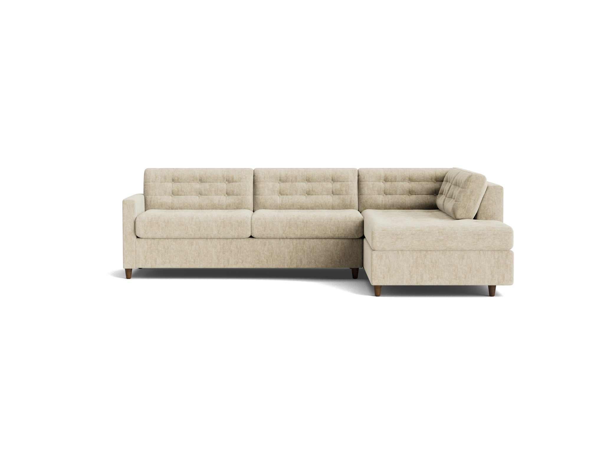 eliot bumper sleeper sectional crave irish cream