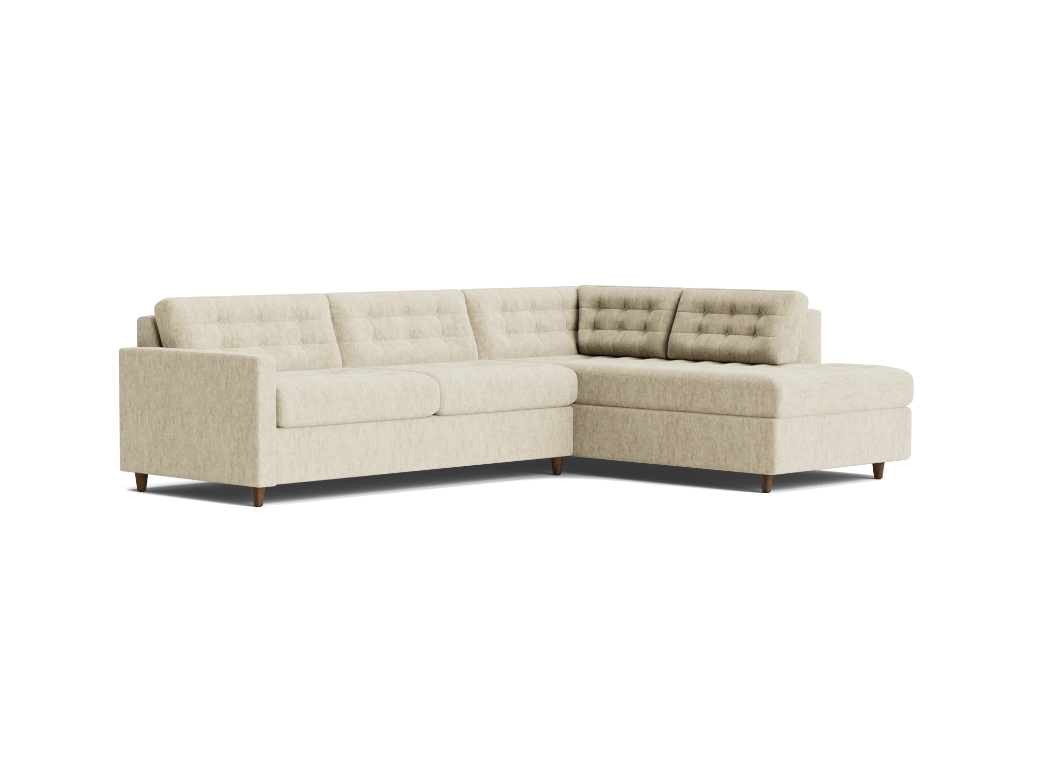 eliot bumper sleeper sectional crave irish cream