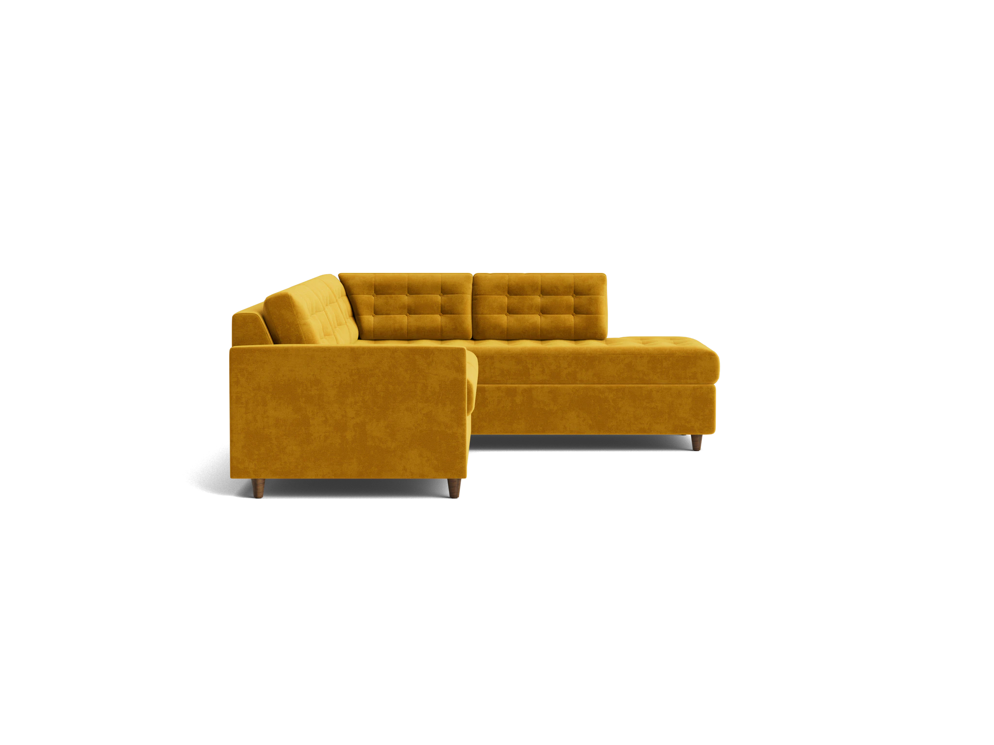 eliot bumper sleeper sectional harper amber gold