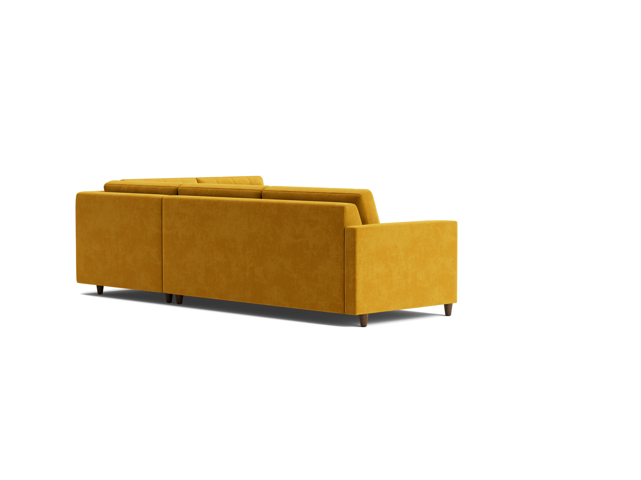 eliot bumper sleeper sectional harper amber gold