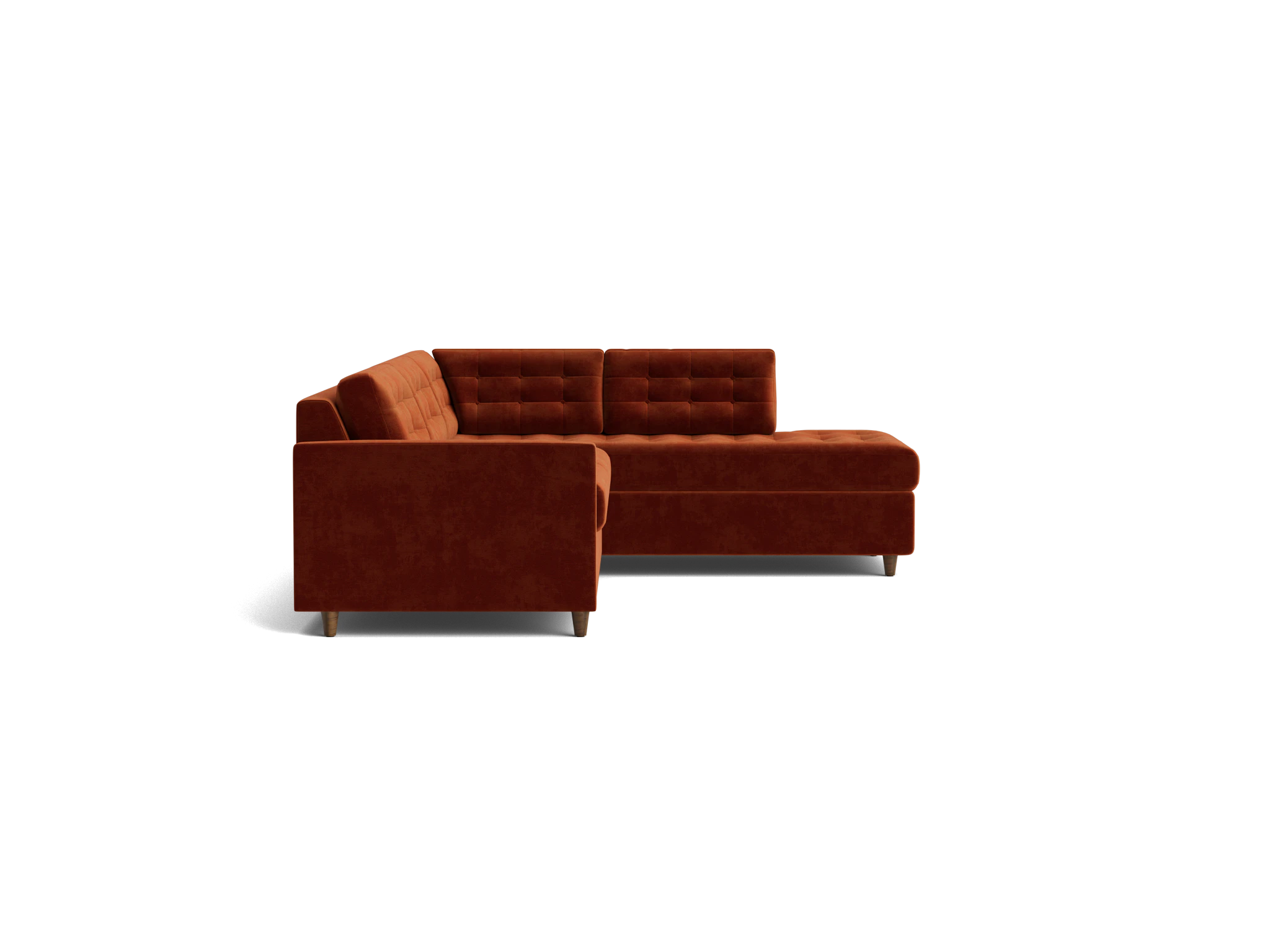 eliot bumper sleeper sectional harper cinnamon