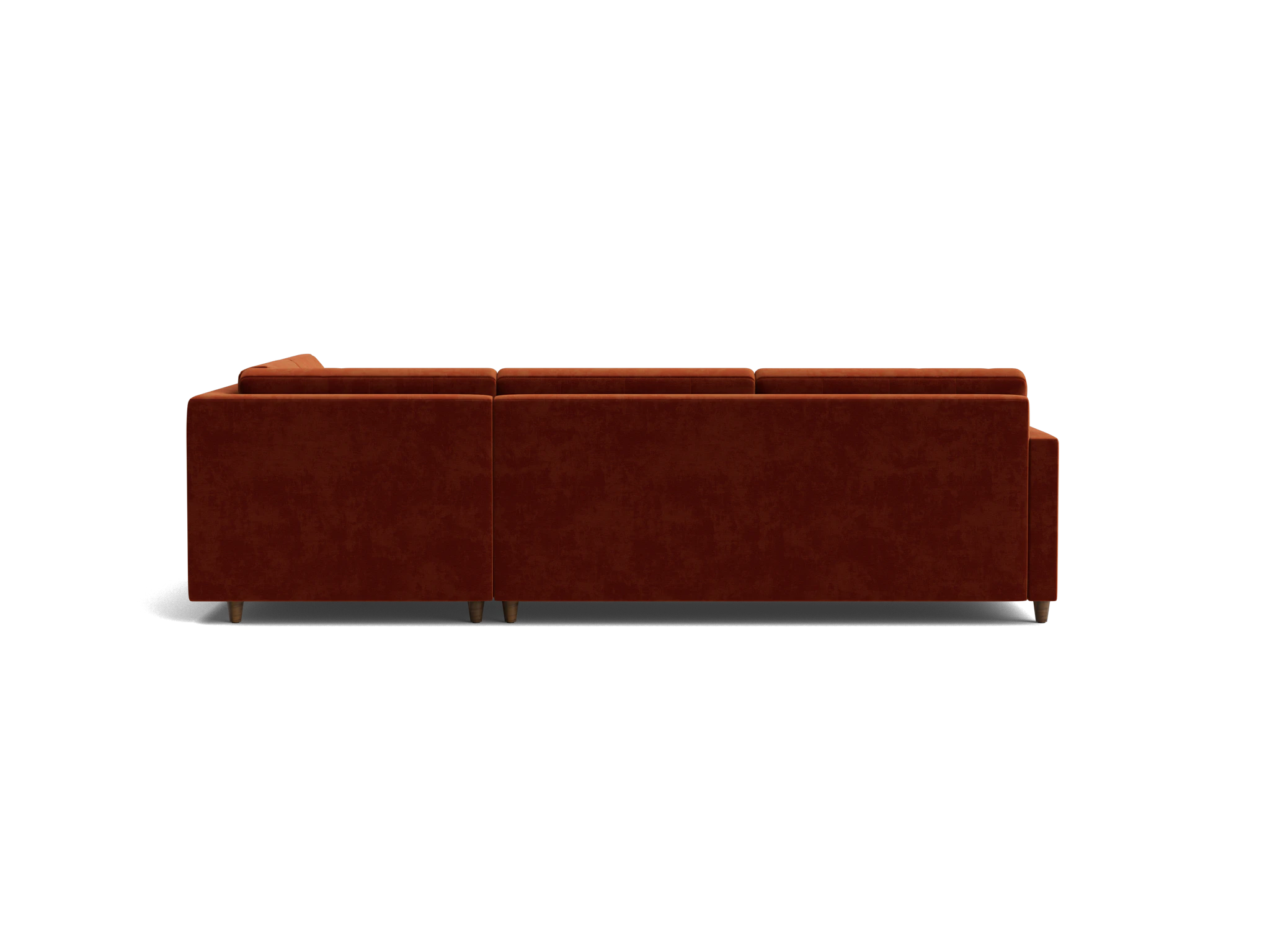 eliot bumper sleeper sectional harper cinnamon