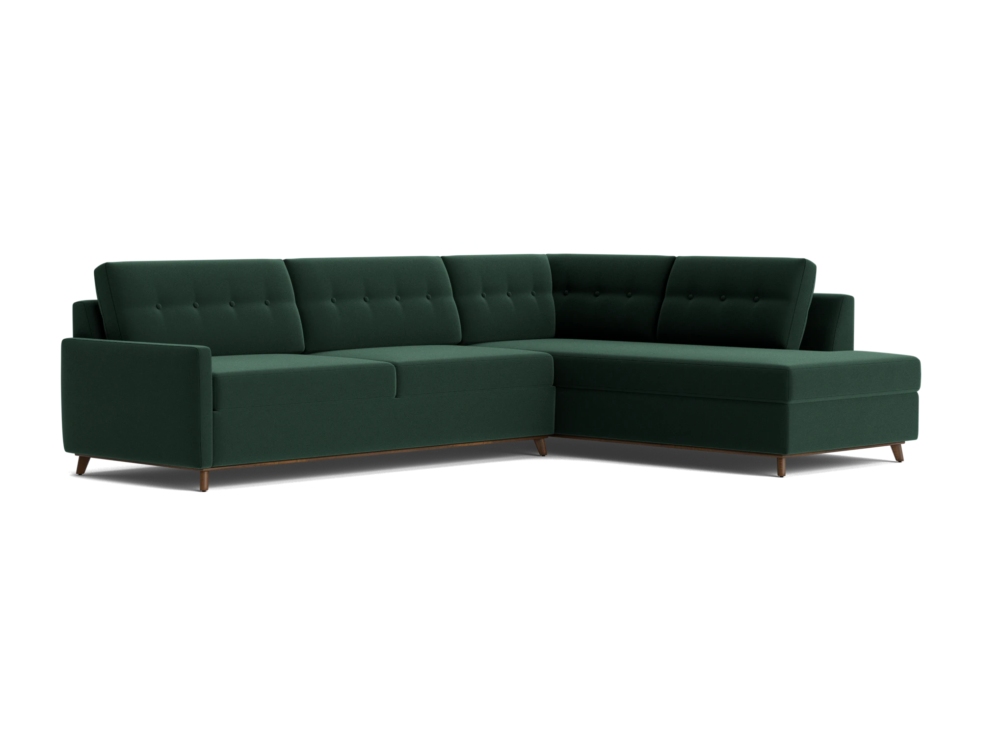 hopson bumper sleeper sectional royale evergreen