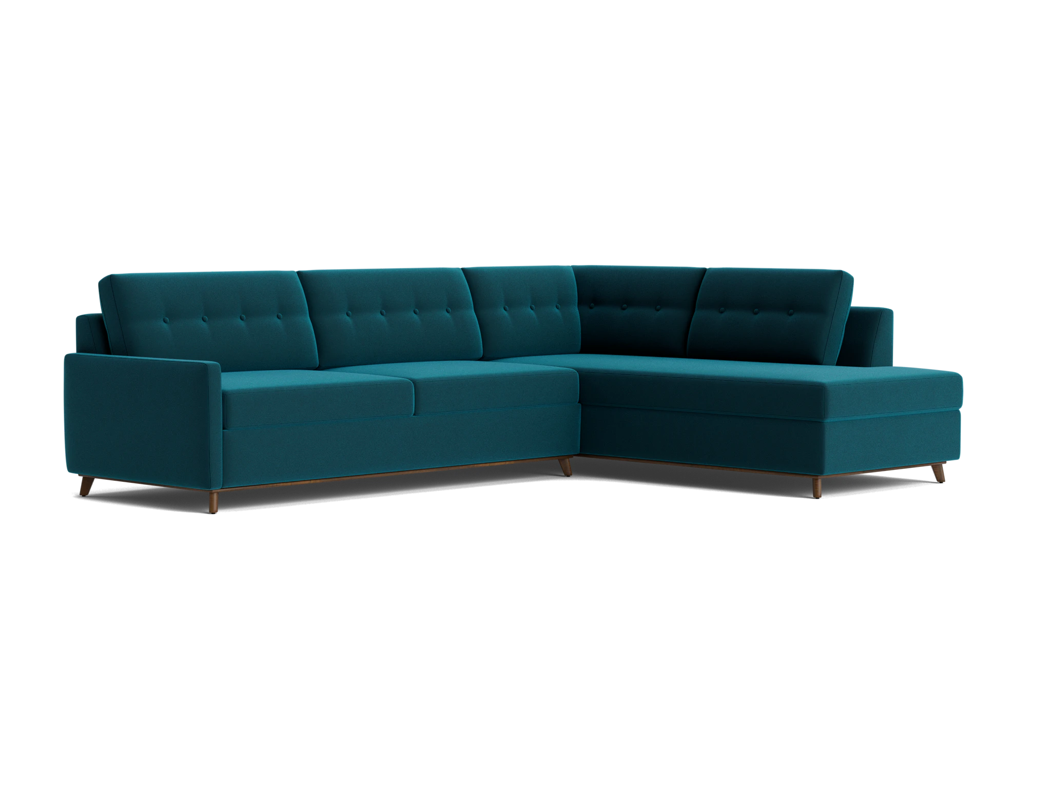 hopson bumper sleeper sectional royale peacock