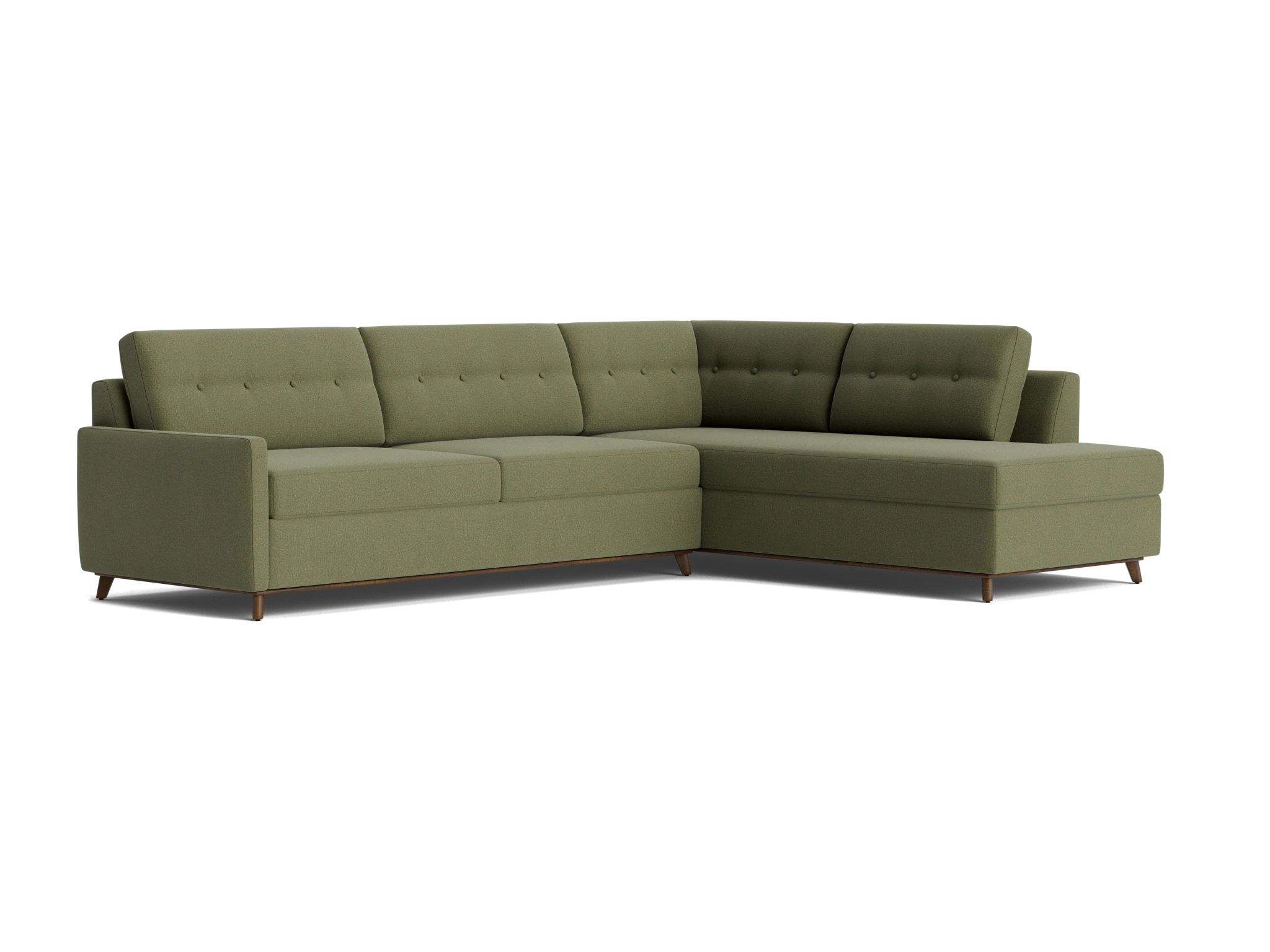 hopson bumper sleeper sectional faithful olive
