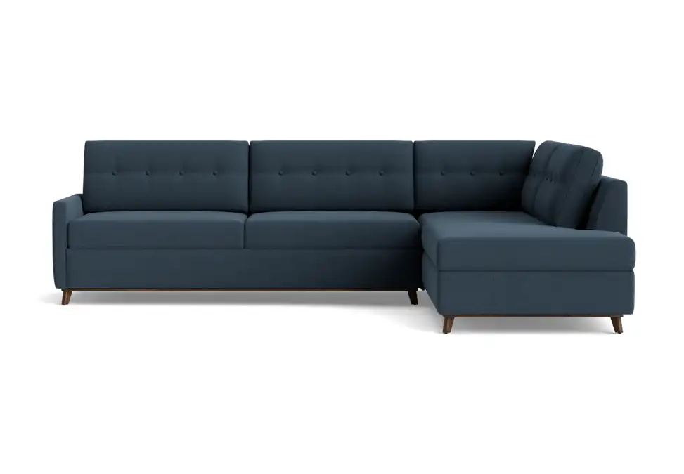 hopson bumper sleeper sectional faithful indigo