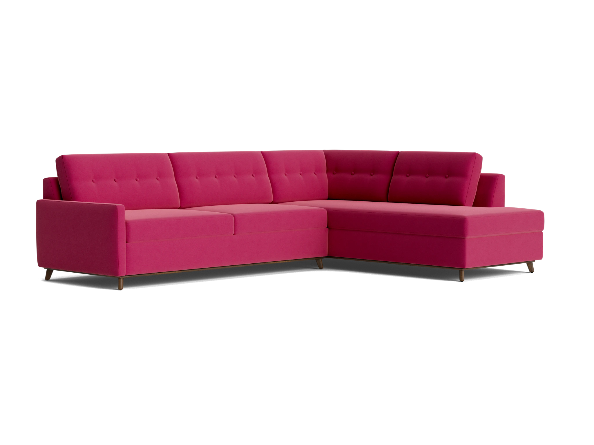 hopson bumper sleeper sectional royale berry